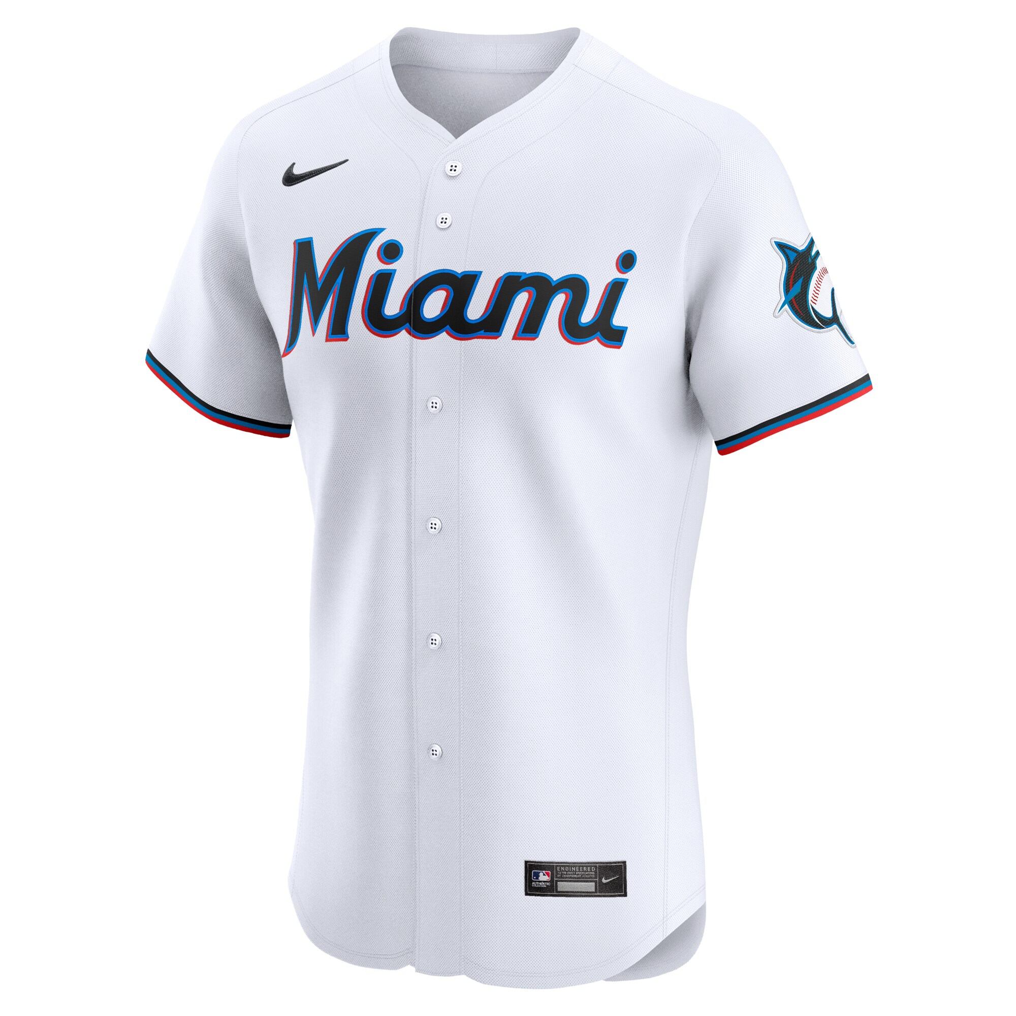 Miami Marlins  Home Elite Jersey - White