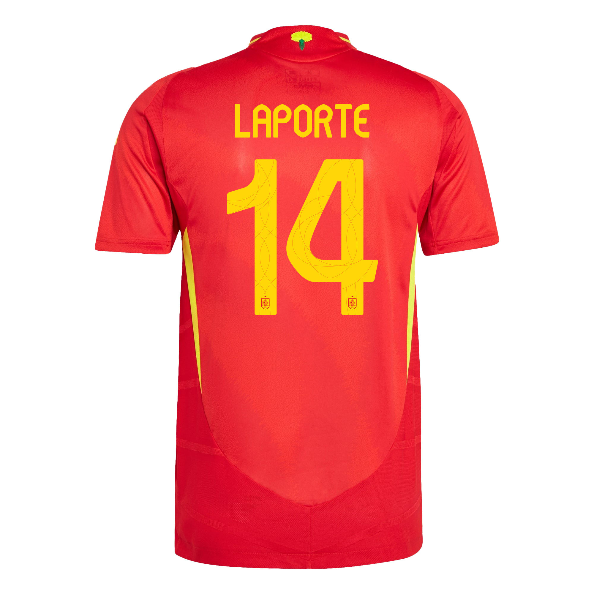 Aymeric Laporte 14 Spain National Team 2024 Home Men Jersey - Red
