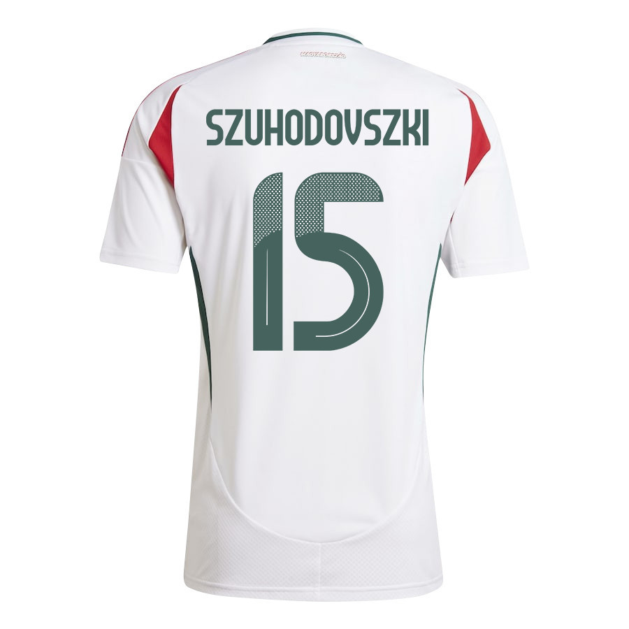 Soma Szuhodovszki 15 Hungary National Team 2024/25 Away Men Jersey - White