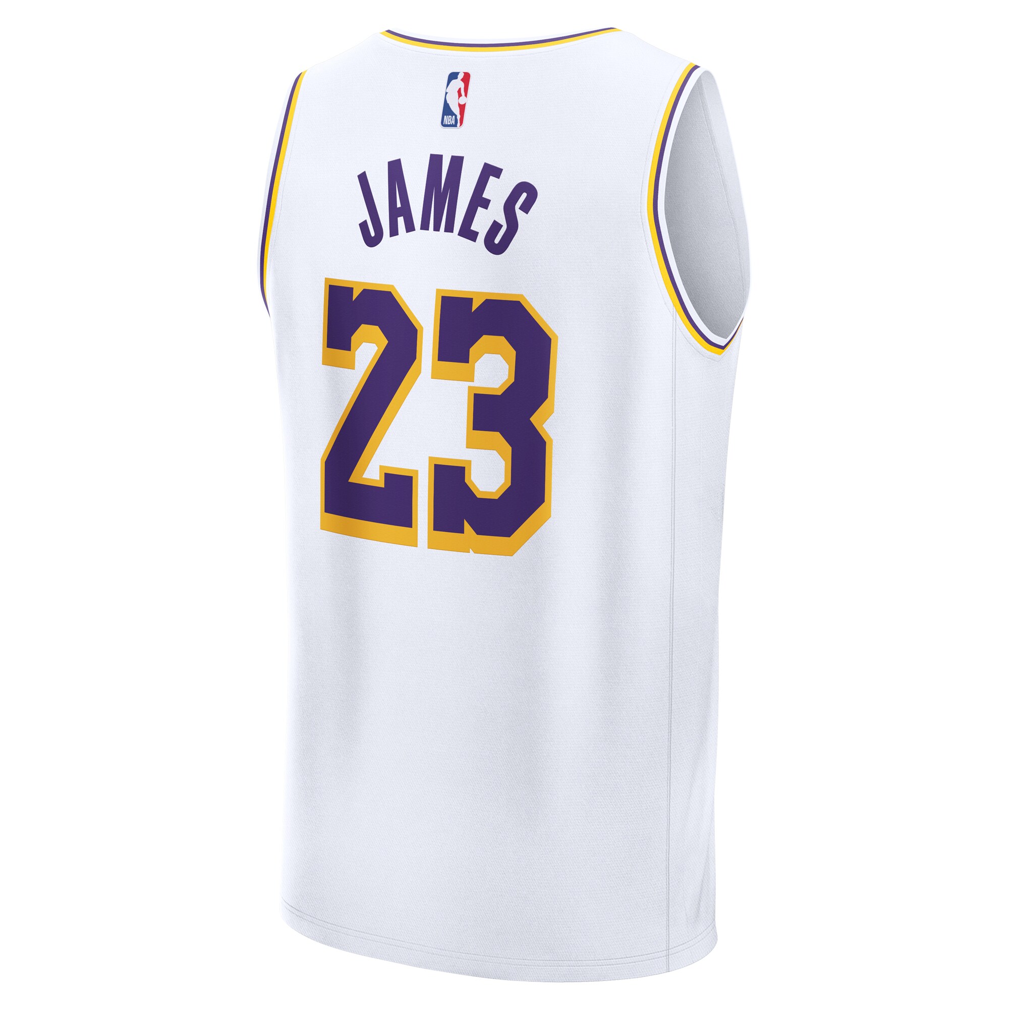 LeBron James Los Angeles Lakers Fanatics Fast Break Replica Player Jersey - Association Edition - White