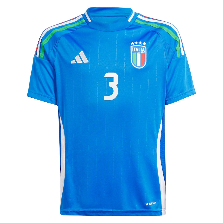 Federico Dimarco 3 Italy National Team 2024 Home YOUTH Jersey - Blue