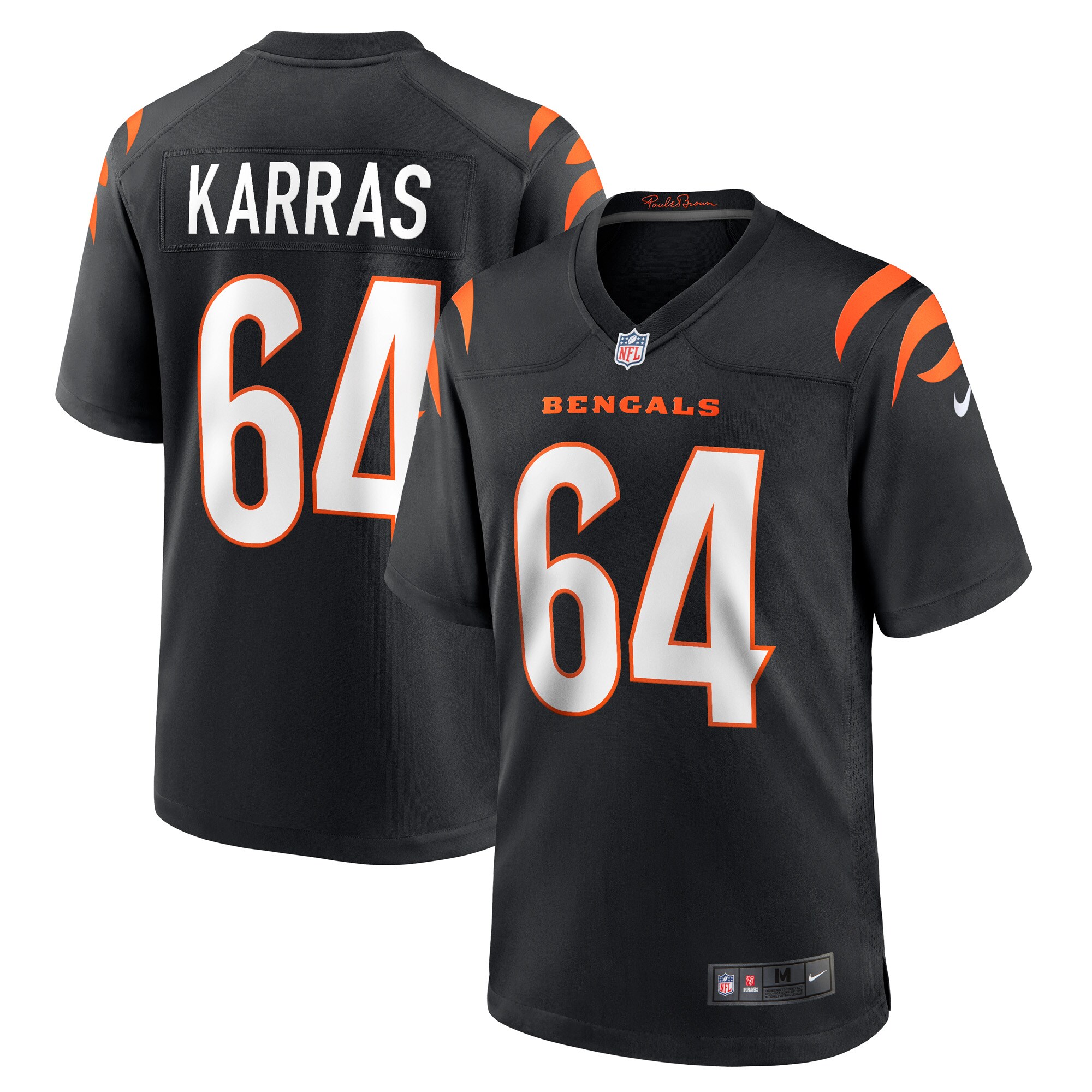Ted Karras Cincinnati Bengals  Game Player Jersey - Black