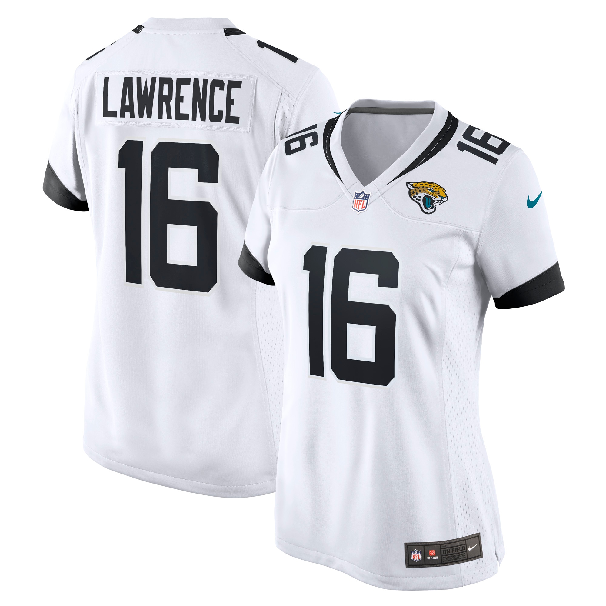 Trevor Lawrence Jacksonville Jaguars  Women's Game Jersey - White