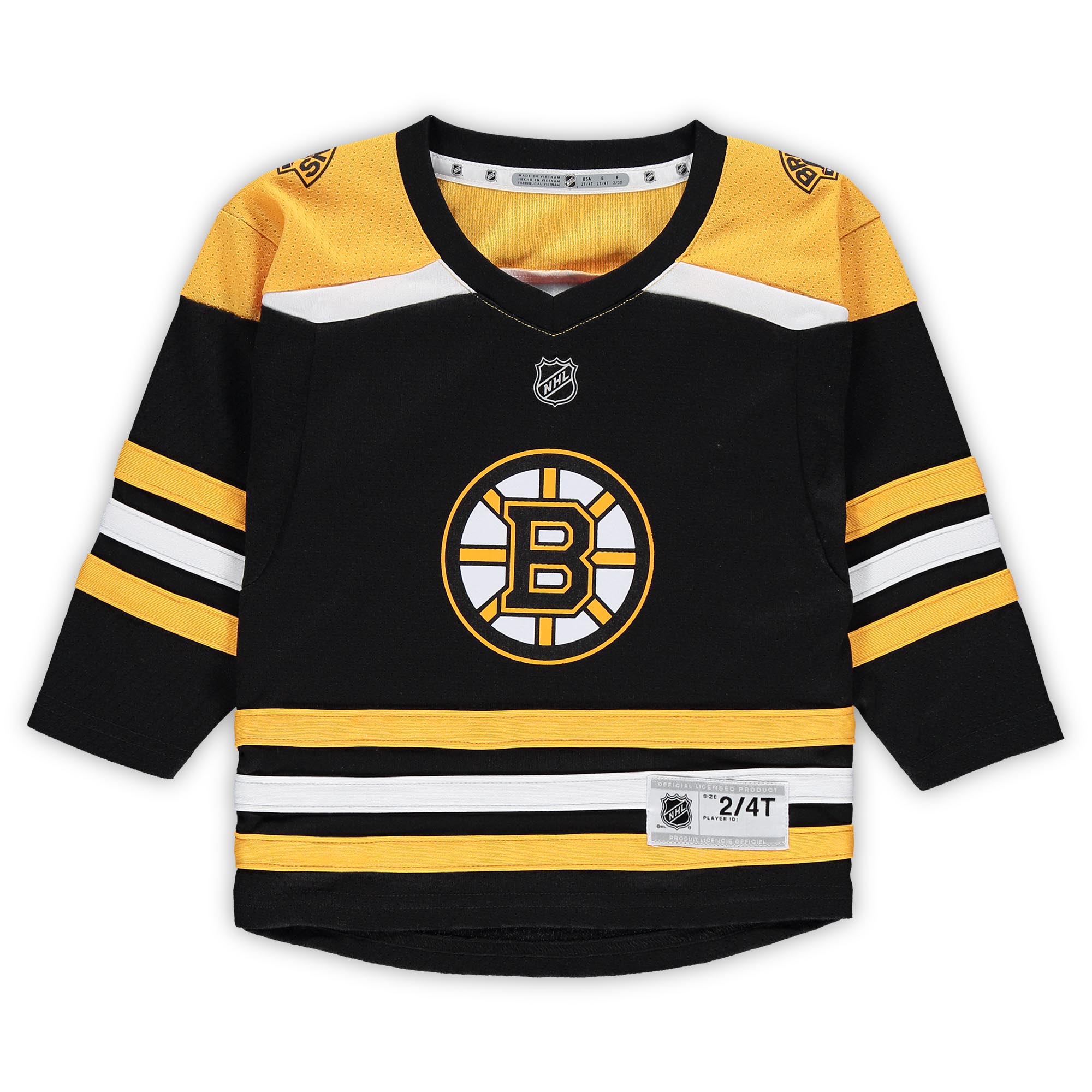 David Pastrnak Boston Bruins Toddler Home Replica Player Jersey - Black