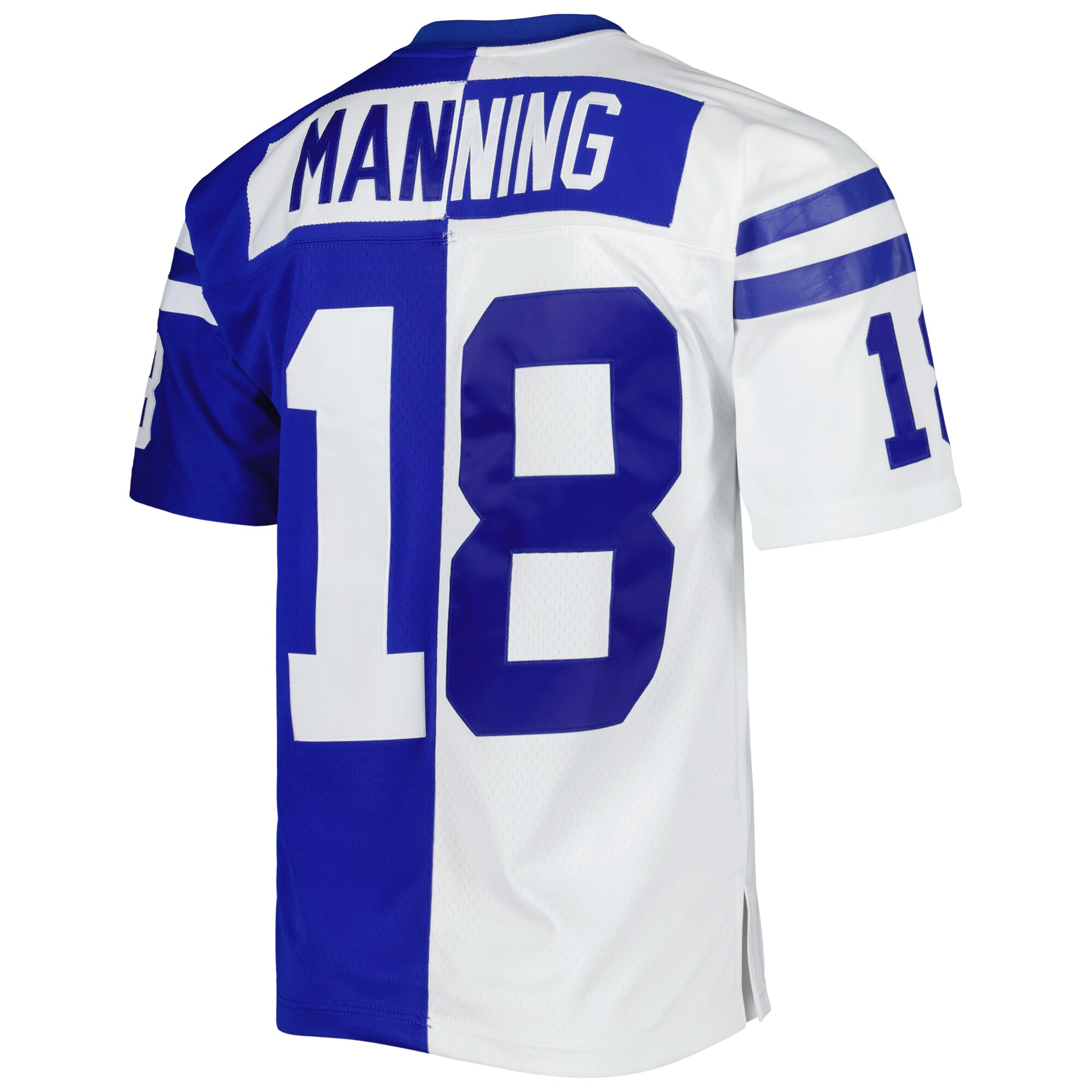 Peyton Manning Indianapolis Colts Mitchell & Ness 1998 Split Legacy Replica Jersey - Royal\/White