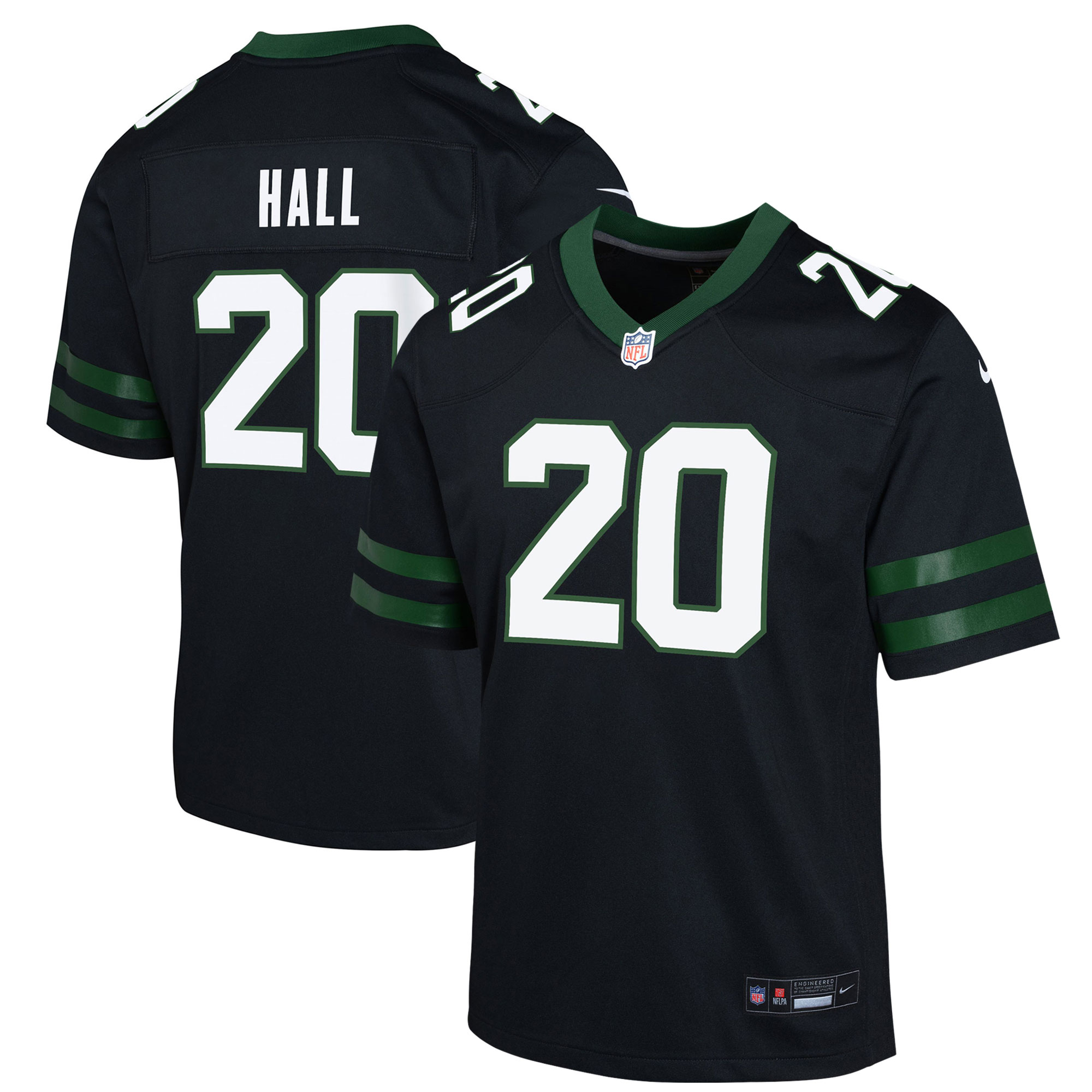 Breece Hall New York Jets  Youth Alternate Game Jersey - Legacy Black