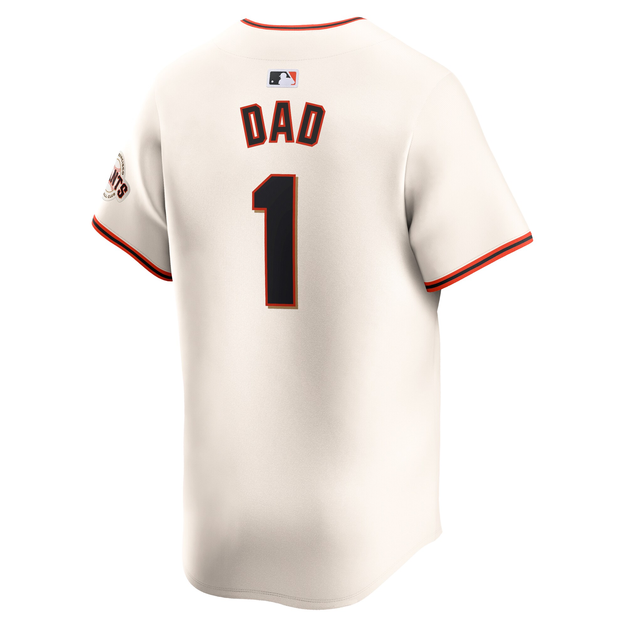 San Francisco Giants  #1 Dad Home Limited Jersey - Cream