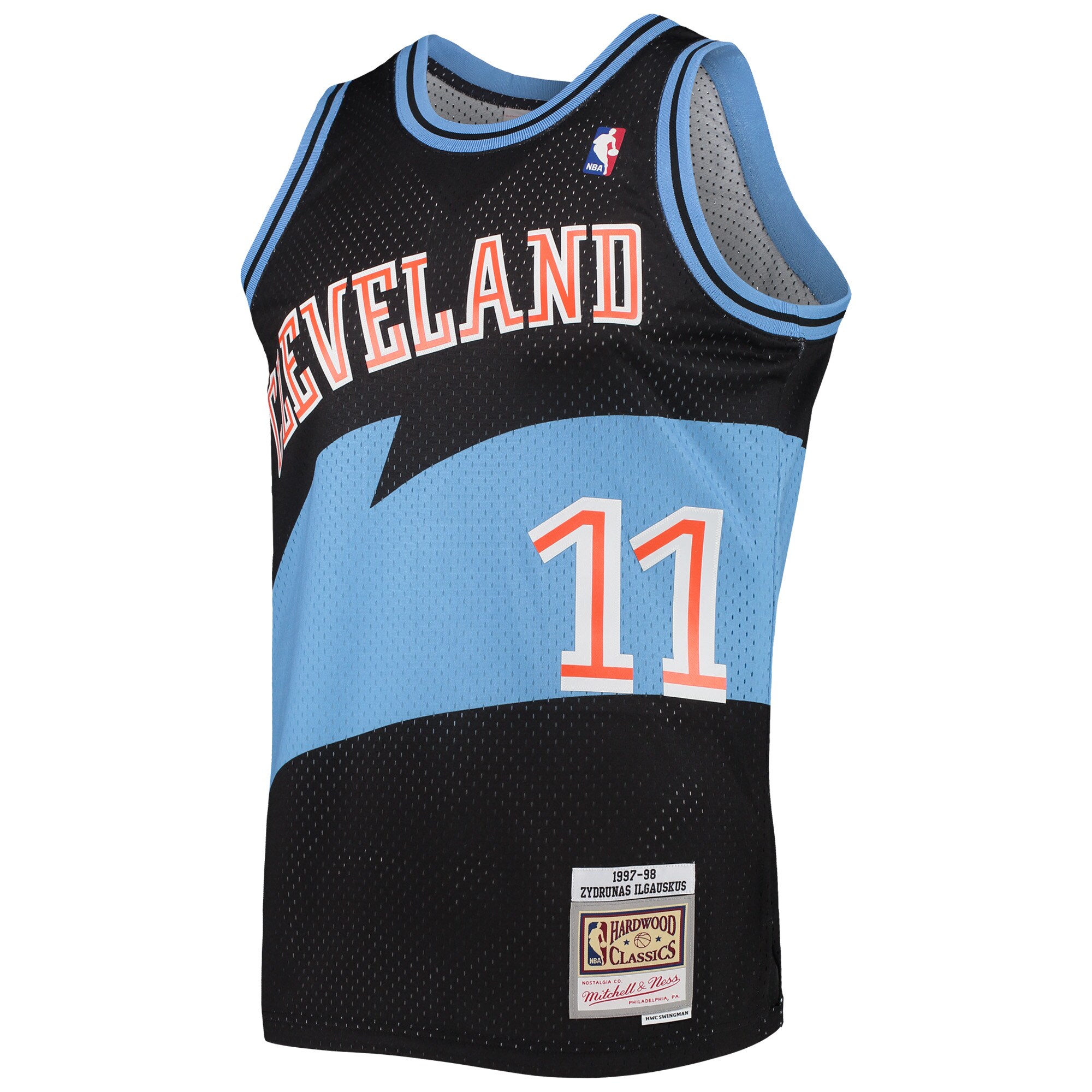 Zydrunas Ilgauskas Cleveland Cavaliers Mitchell & Ness Hardwood Classics Swingman Jersey - Black
