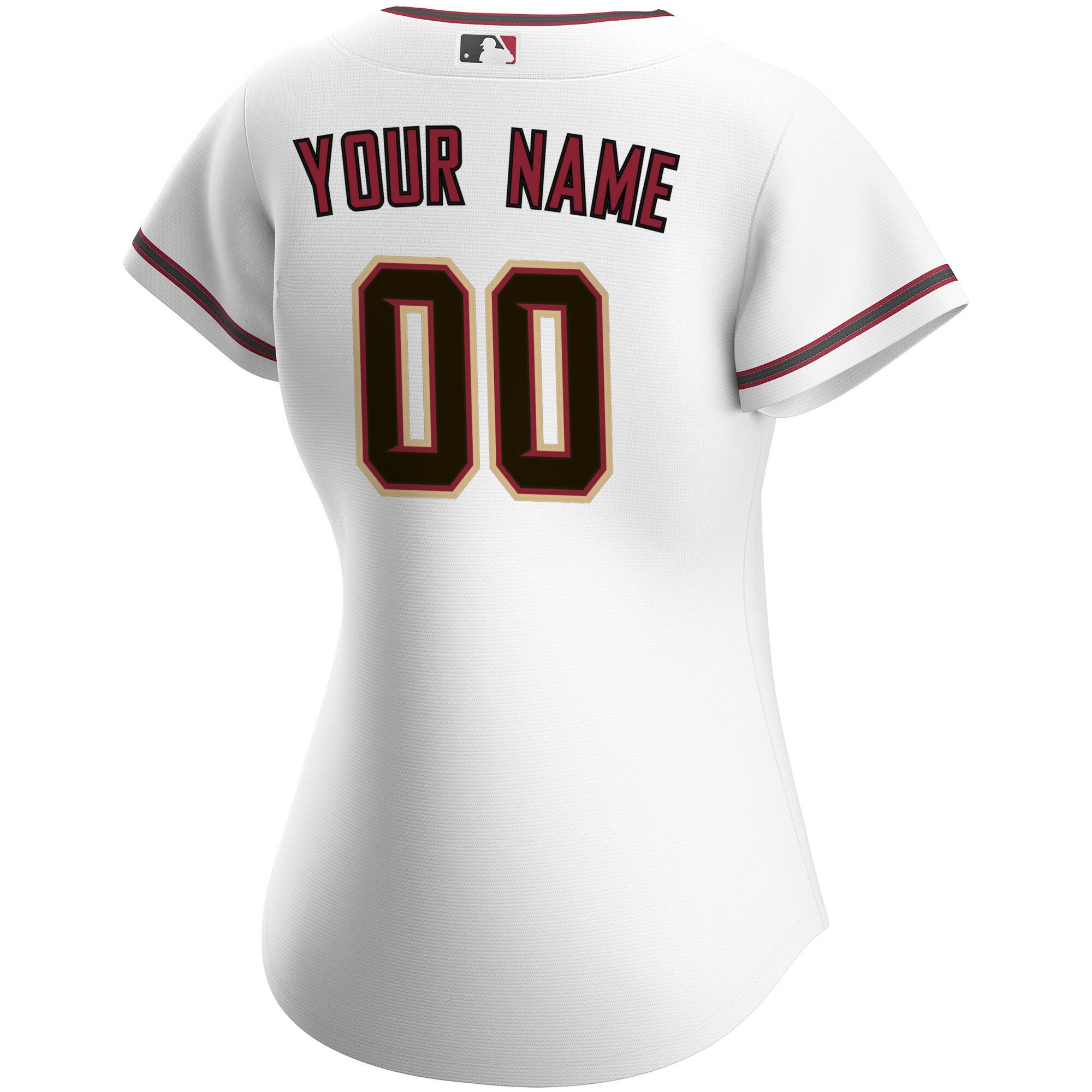 Arizona Diamondbacks  Women's Home Replica Custom Jersey - White