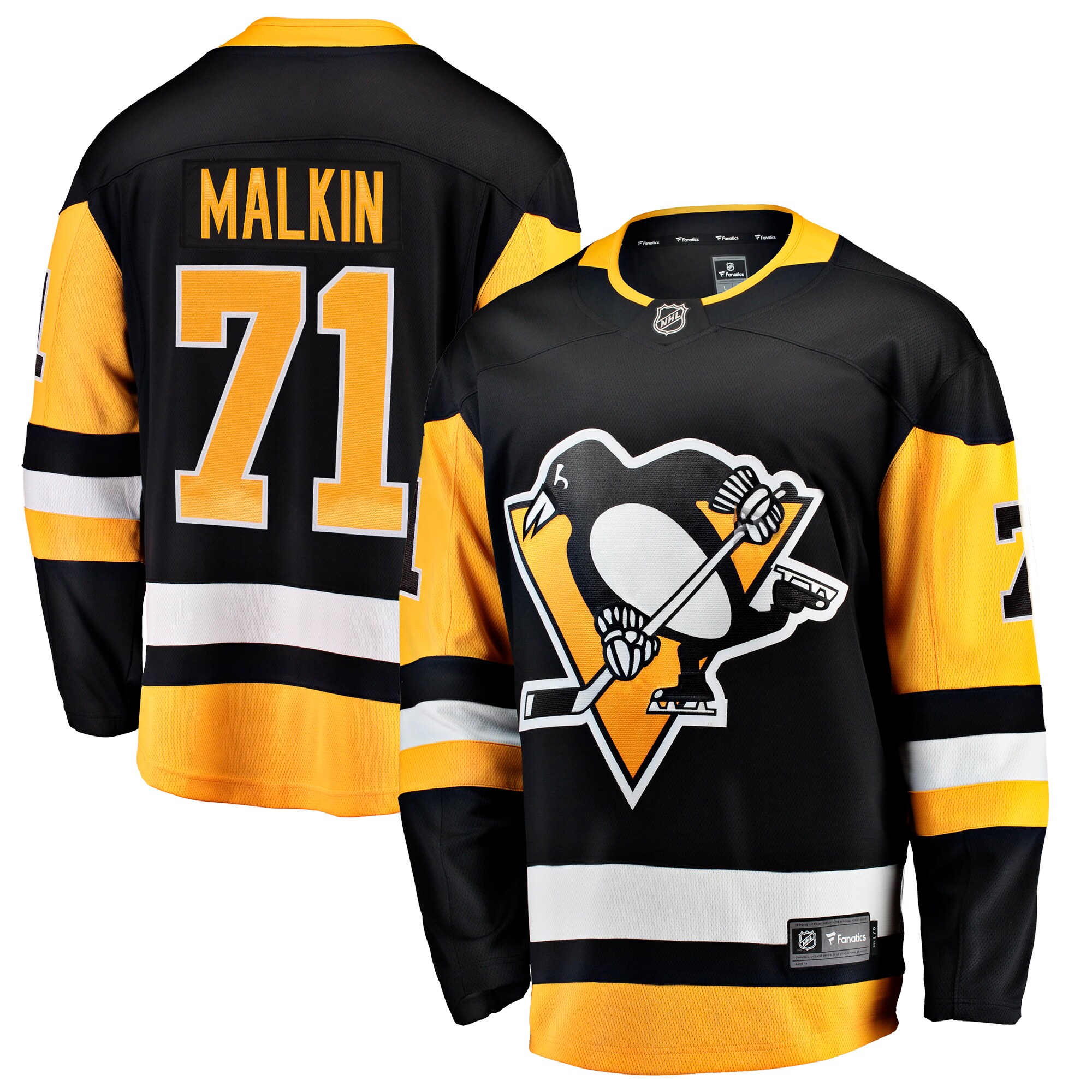 Evgeni Malkin Pittsburgh Penguins Fanatics Home Breakaway Jersey - Black