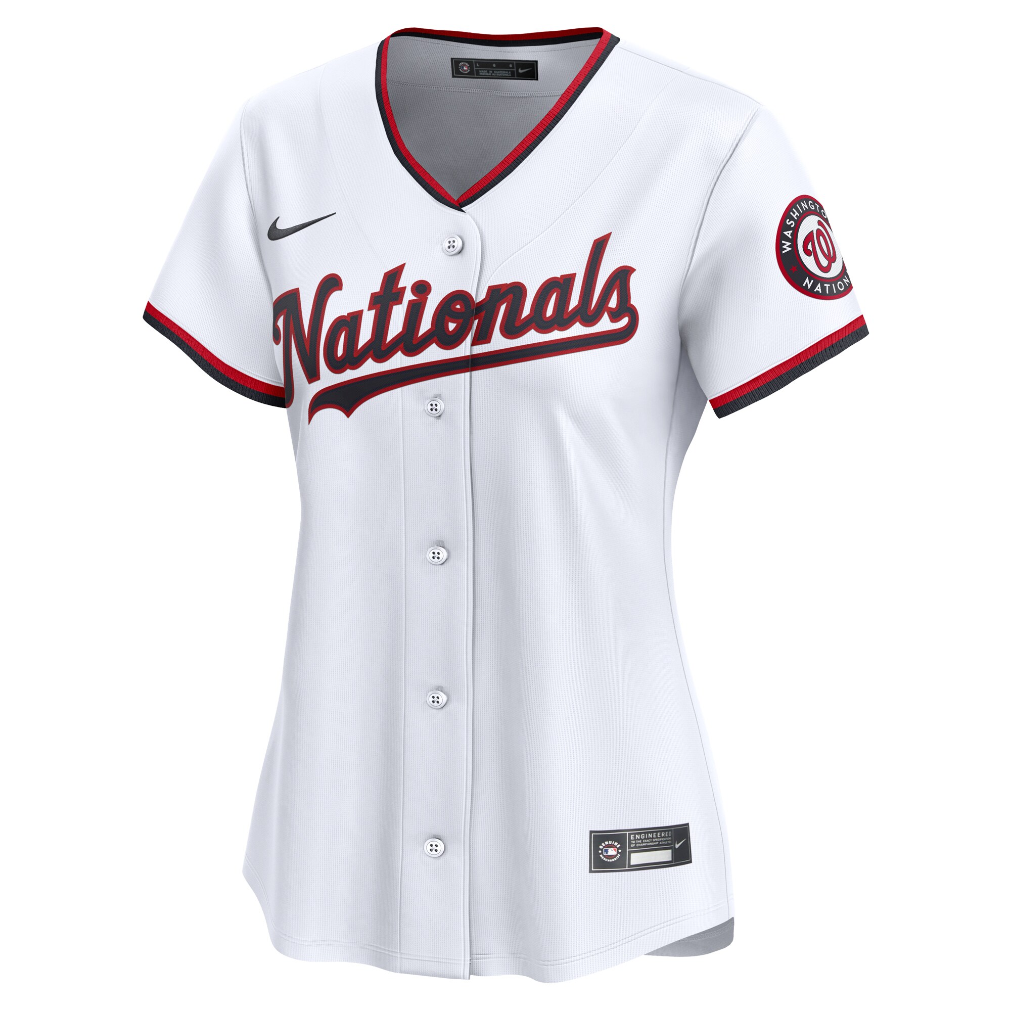 Washington Nationals  Women's #1 Mom Home Limited Jersey - White
