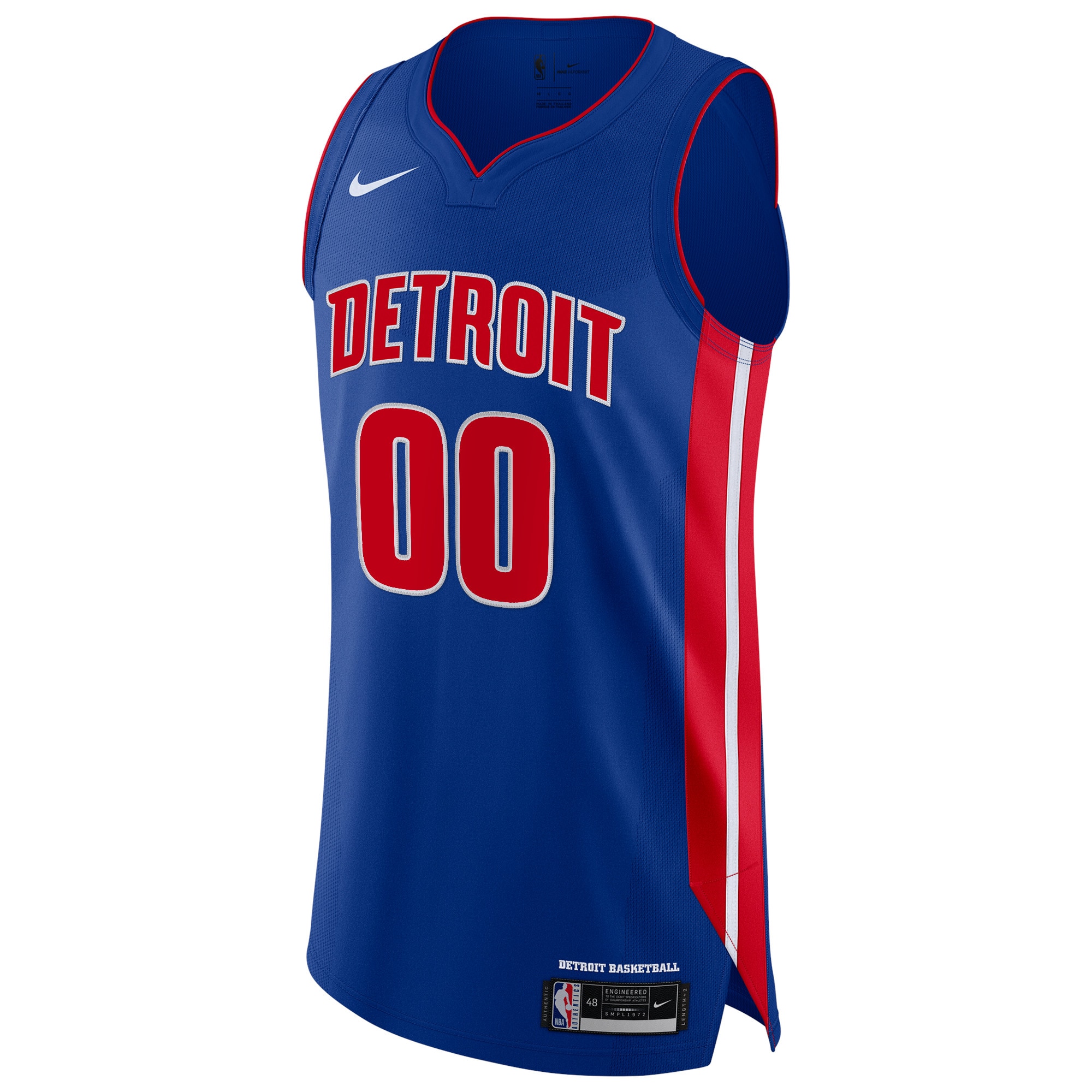 Detroit Pistons  Authentic Custom Jersey Blue - Icon Edition