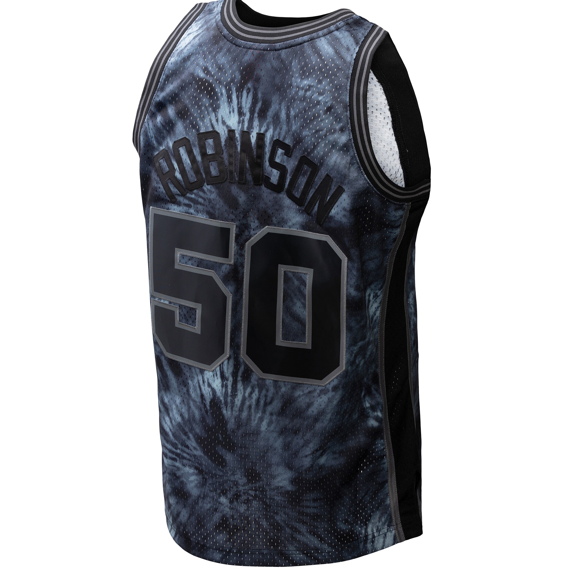 David Robinson San Antonio Spurs Mitchell & Ness Hardwood Classics 1998\/99 Tie-Dye Swingman Jersey - Black