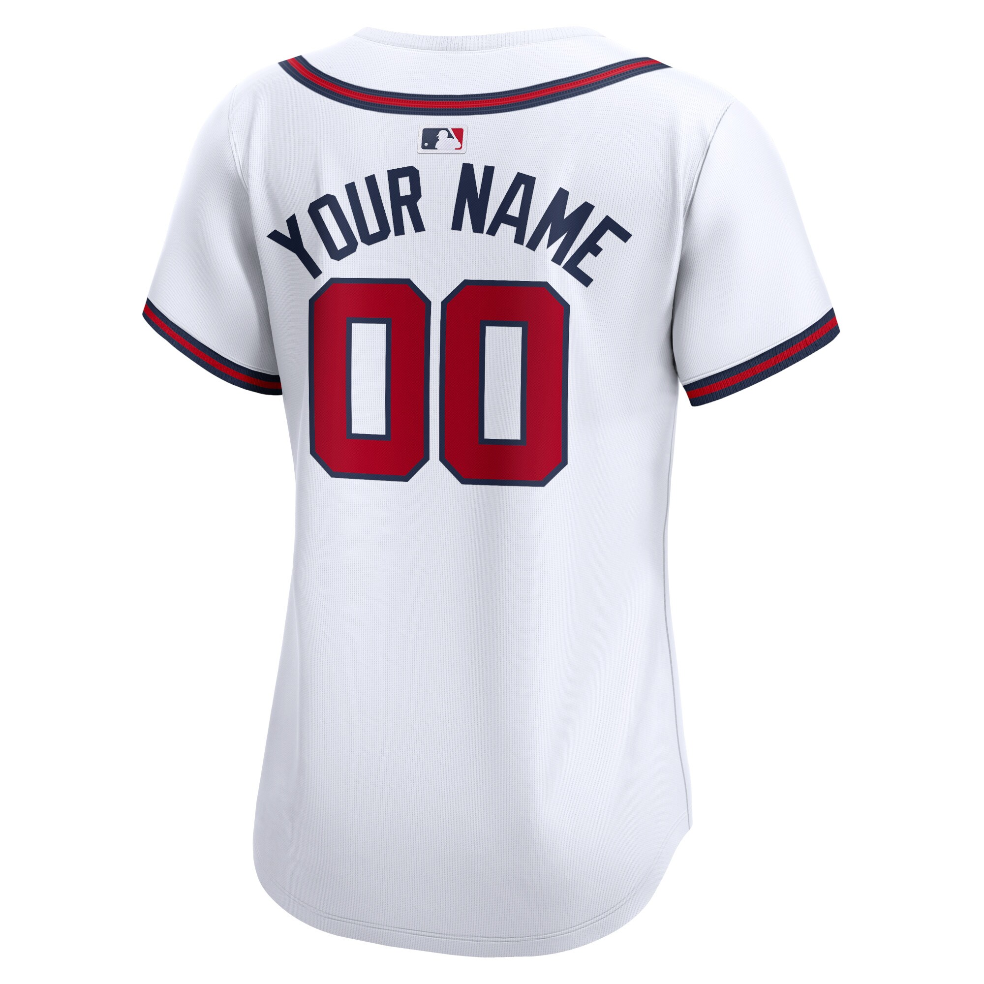 Atlanta Braves  Women's Home Limited Custom Jersey - White