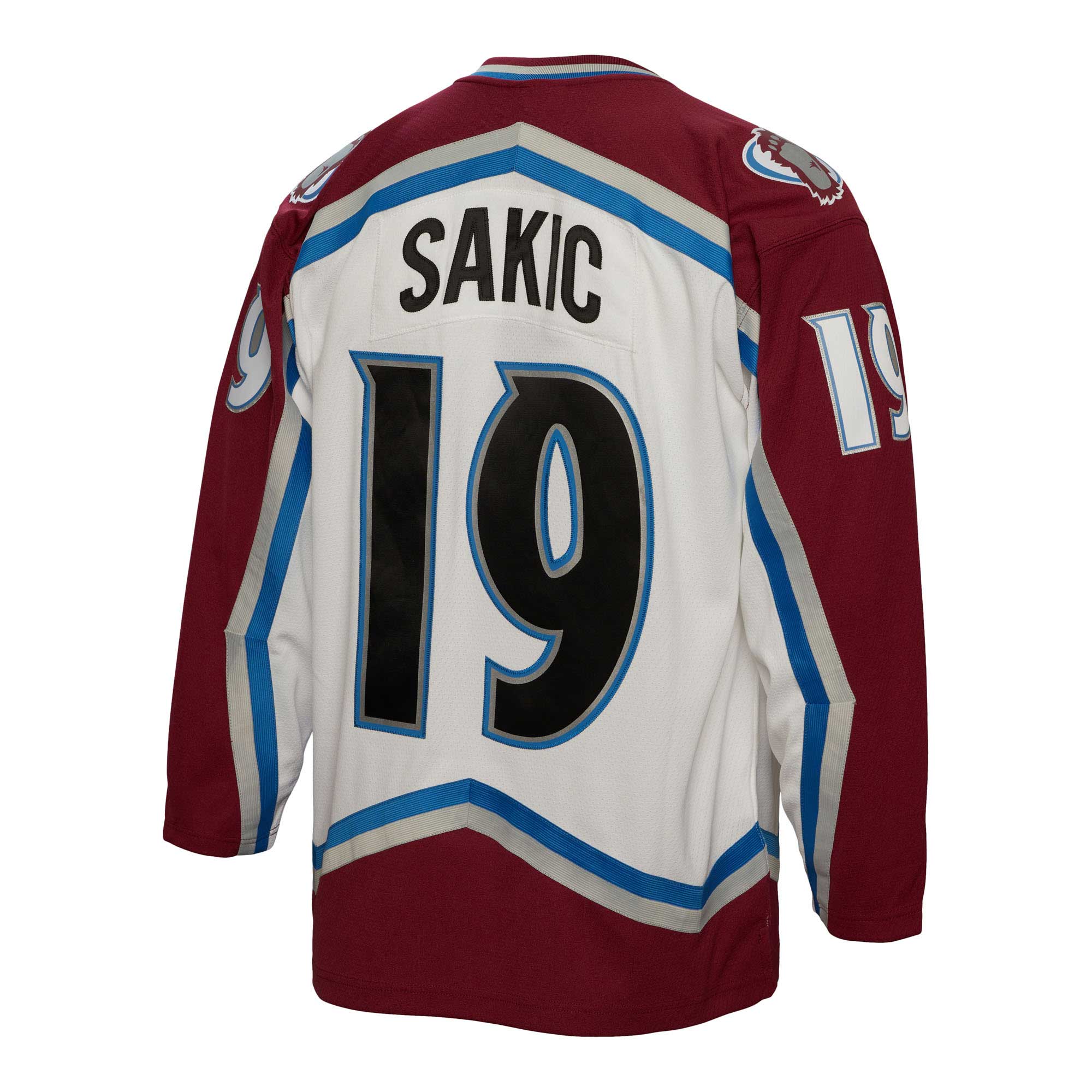Joe Sakic Colorado Avalanche Mitchell & Ness Captain Patch 2000\/01 Blue Line Player Jersey - White