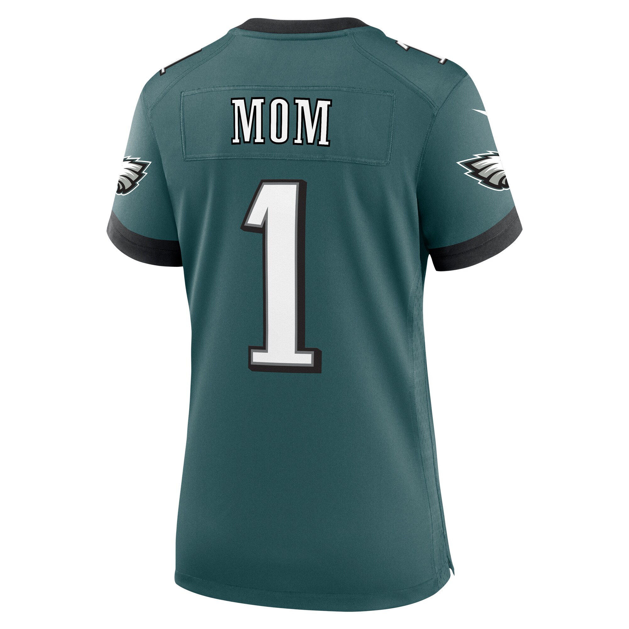 Philadelphia Eagles  Women's #1 Mom Game Jersey - Midnight Green