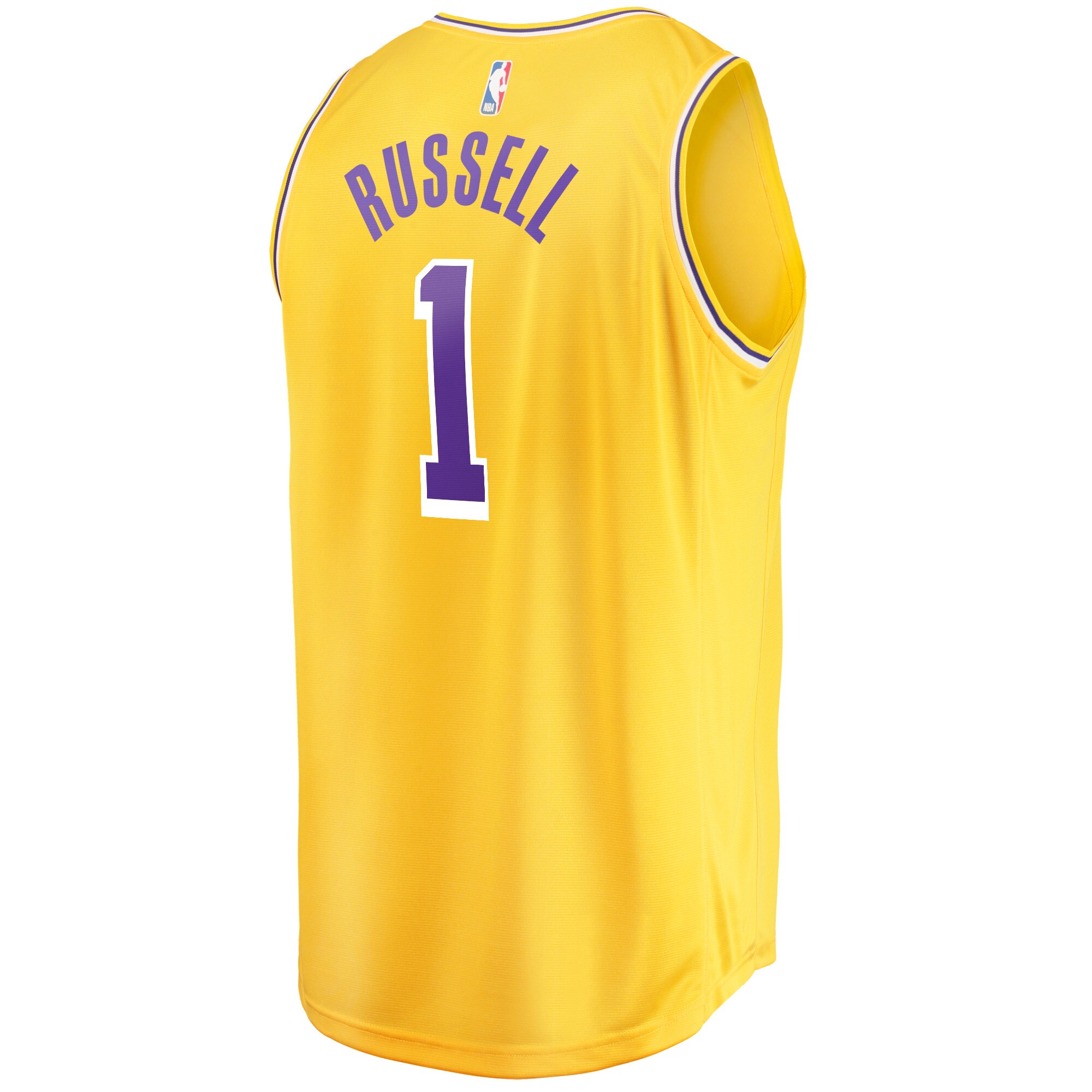 D'Angelo Russell Los Angeles Lakers Fanatics Fast Break Player Jersey - Icon Edition - Gold