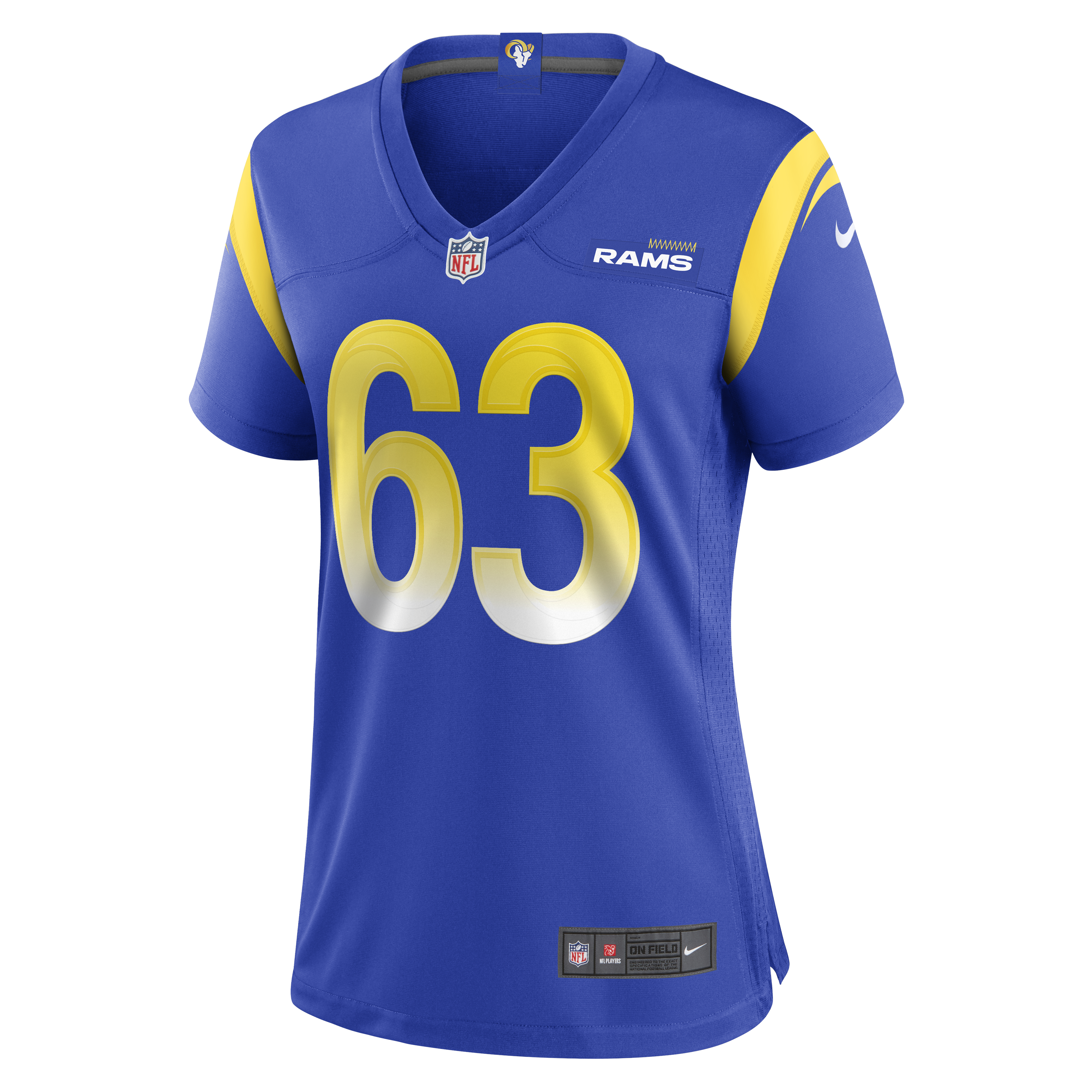 Grant Miller Los Angeles Rams  Women's  Game Jersey - Royal