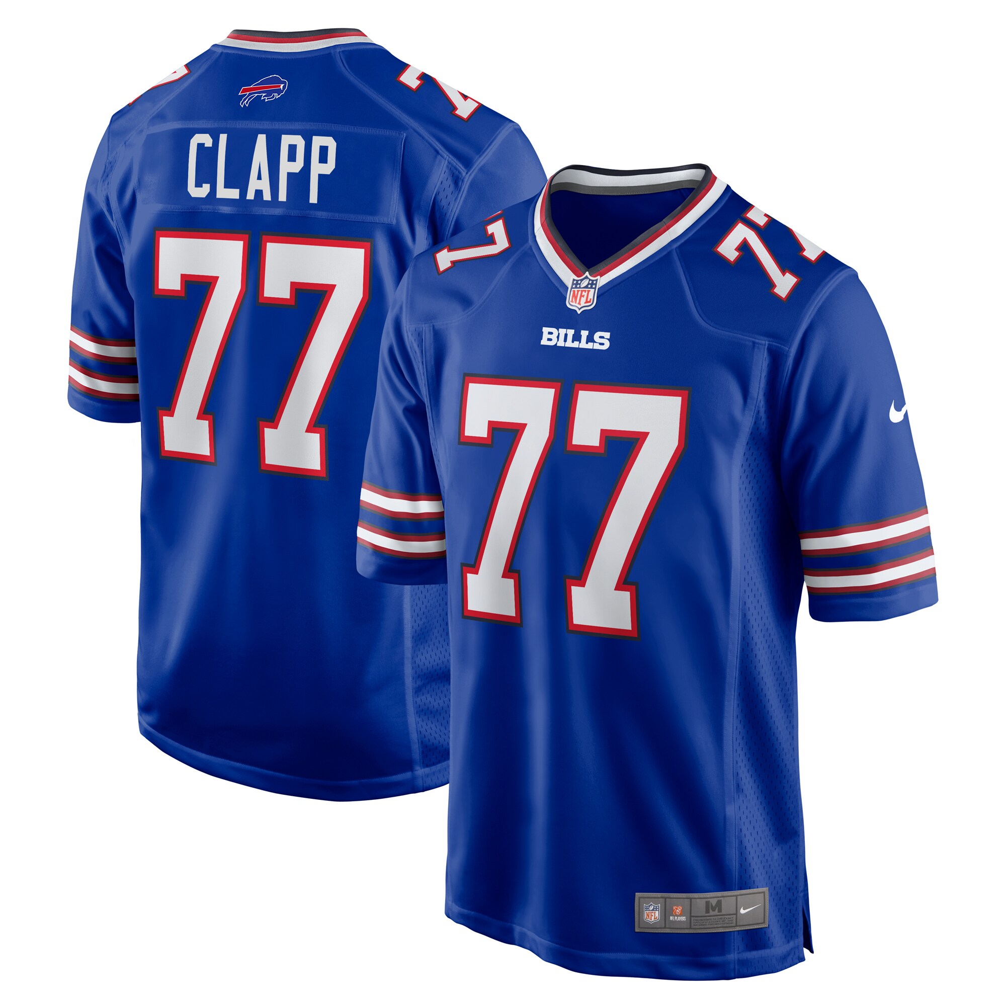 Will Clapp Buffalo Bills   Game Jersey -  Royal