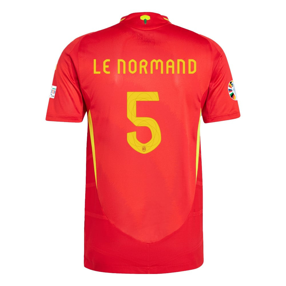 Robin Le Normand 5 Spain National Team 2024 Home Men Jersey - Scarlet