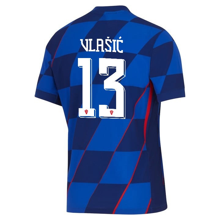 Nikola Vlašić 13 Croatia National Team 2024 Away Men Jersey - Blue