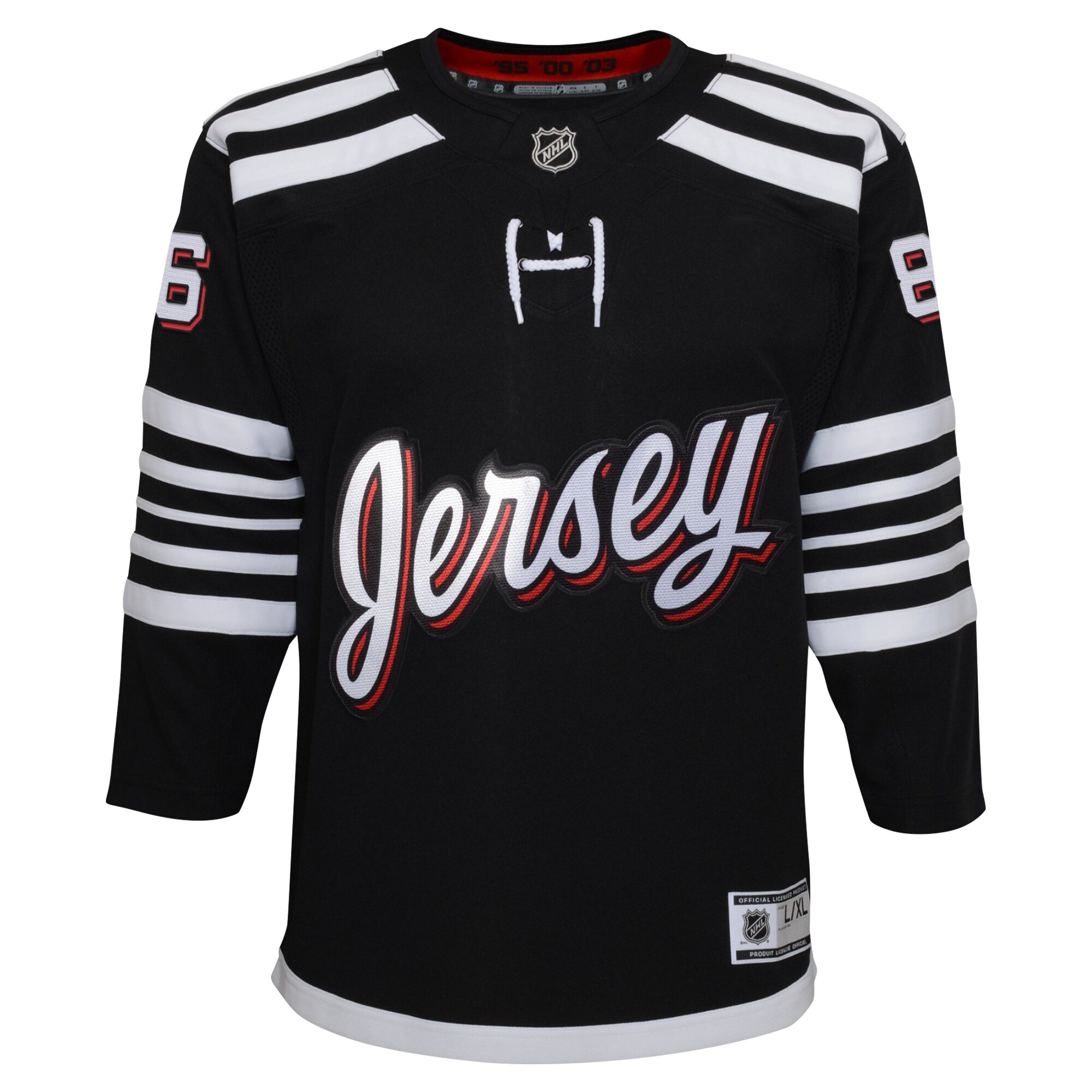 Jack Hughes New Jersey Devils Youth Alternate Premier\u00c2\u00a0Player Jersey - Black