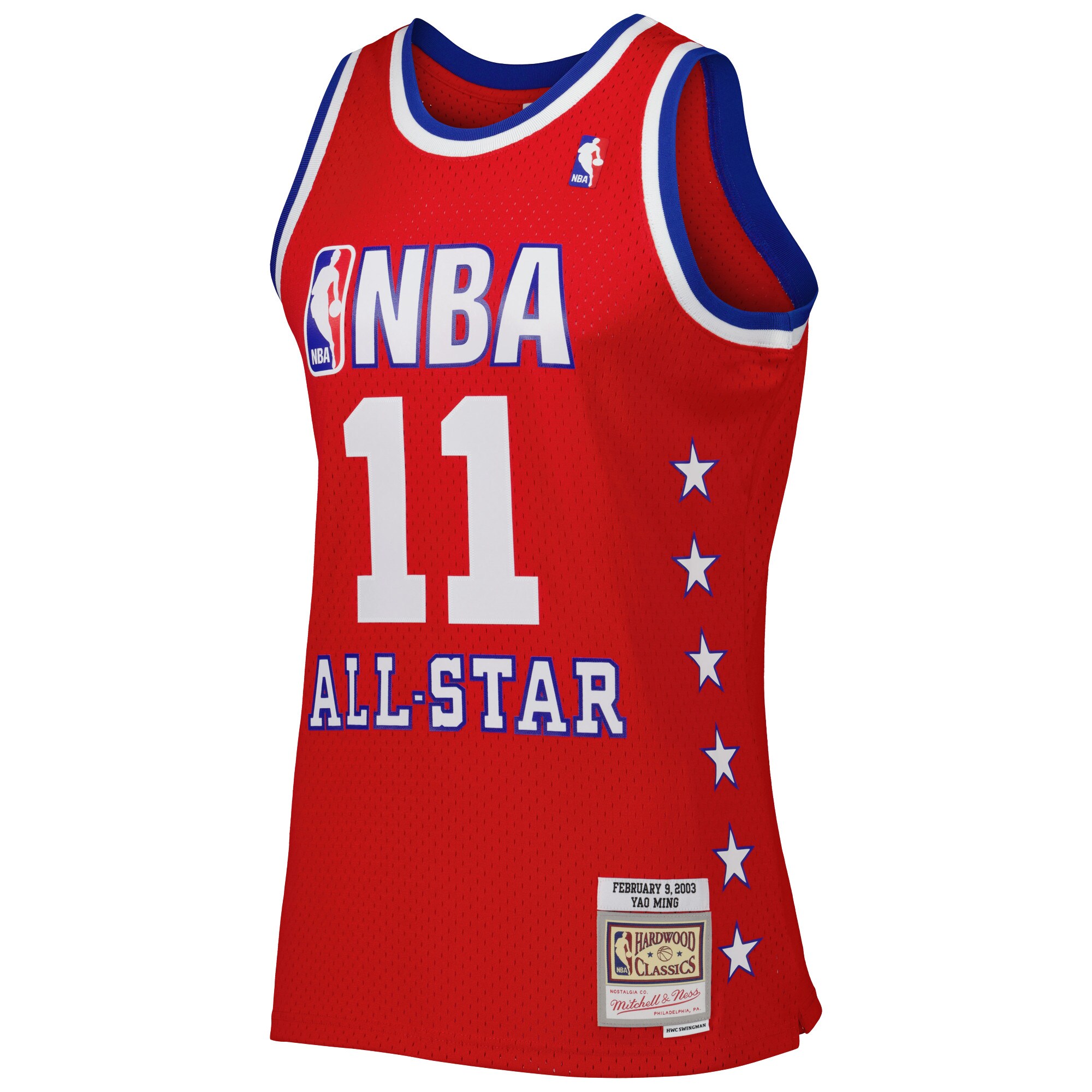 Yao Ming Western Conference Mitchell & Ness 2003 All Star Game Swingman Jersey - Red