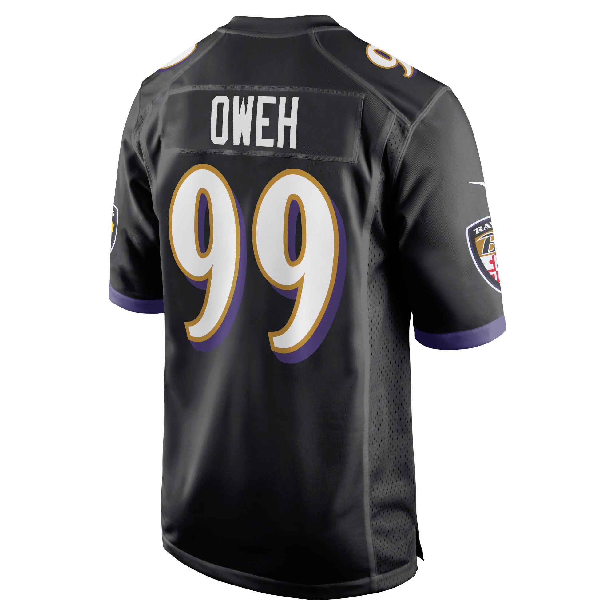 Odafe Oweh Baltimore Ravens  Game Jersey - Black