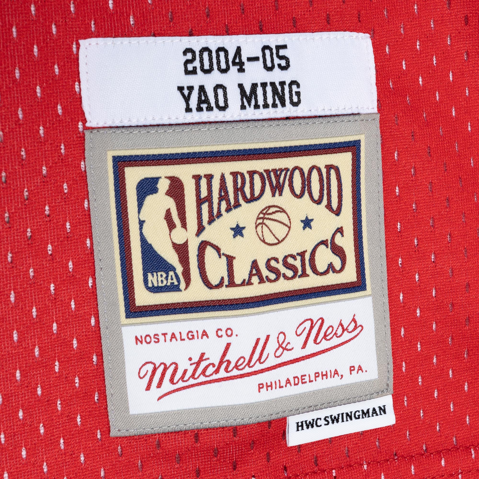 Yao Ming Houston Rockets Mitchell & Ness Hardwood Classics 2004\/05 Split Swingman Jersey - Navy\/Red
