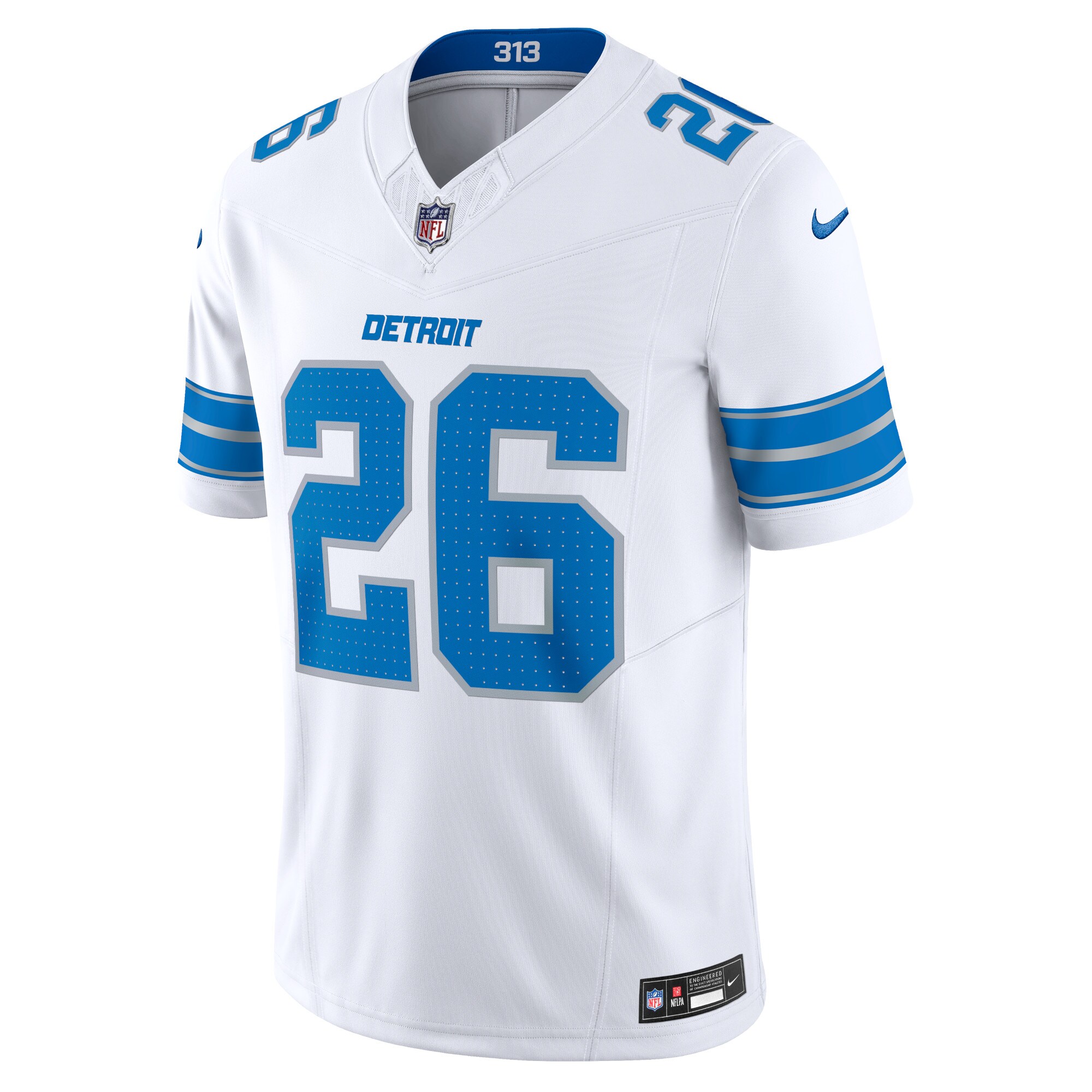 Jahmyr Gibbs Detroit Lions  Vapor F.U.S.E. Limited Jersey - White