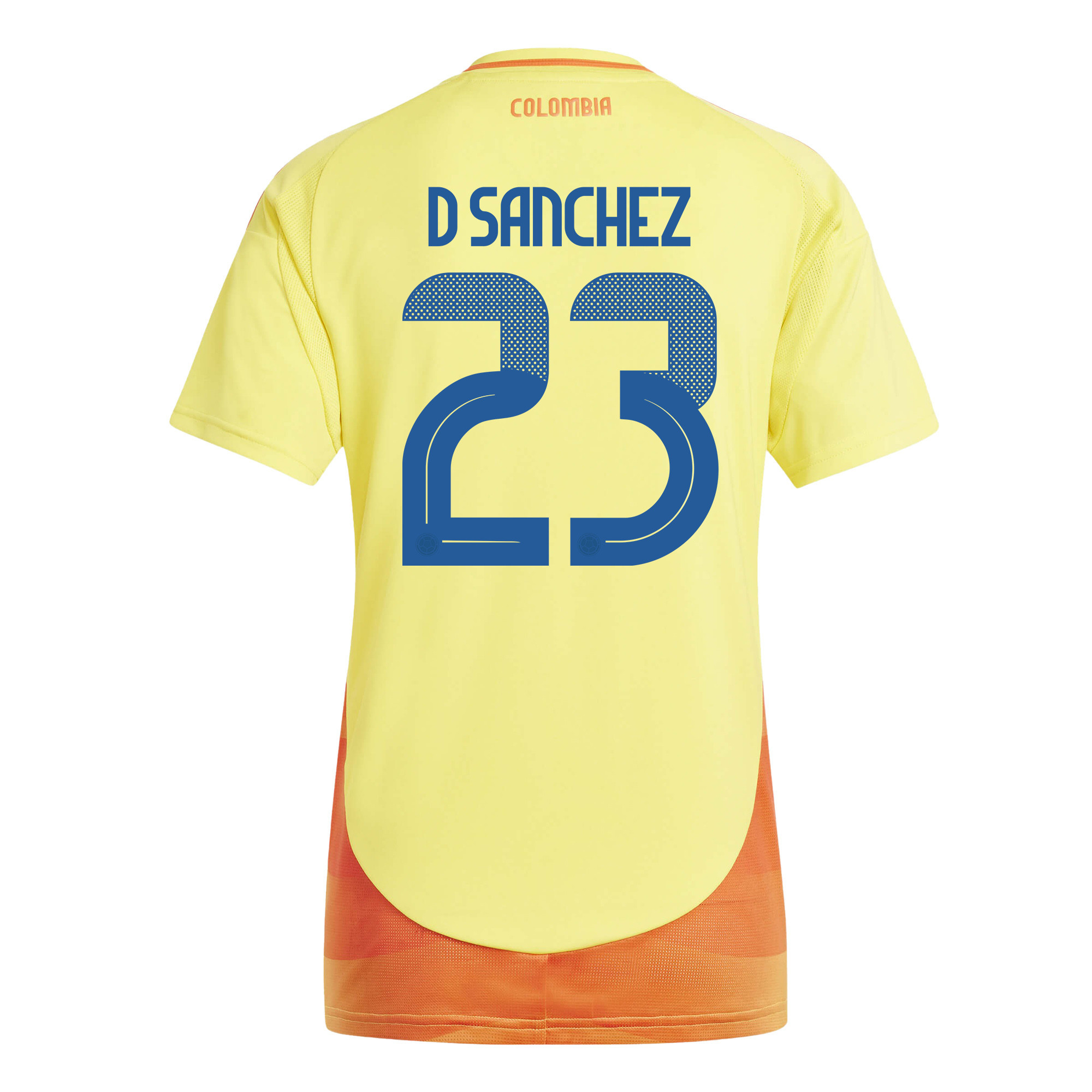 Davinson Sánchez 23 Colombia National Team 2024/25 Home Women Jersey - Yellow