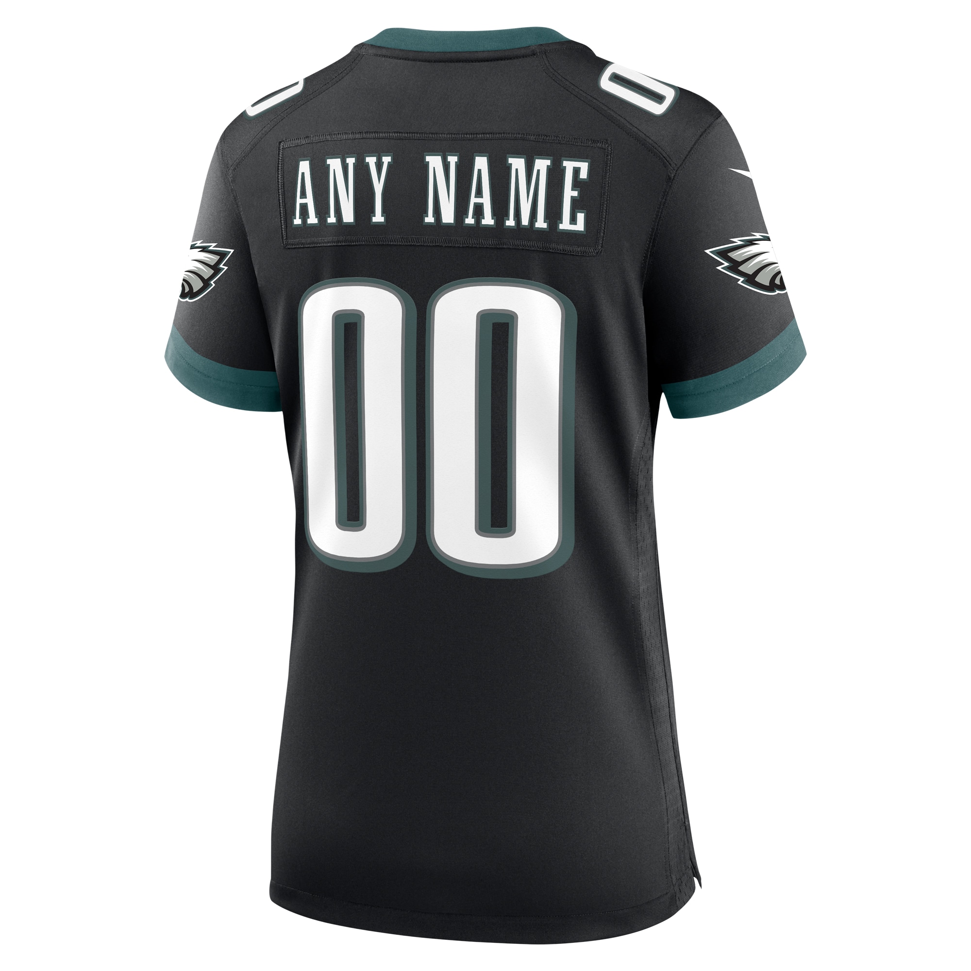 Philadelphia Eagles  Women's Alternate Custom Game Jersey - Black