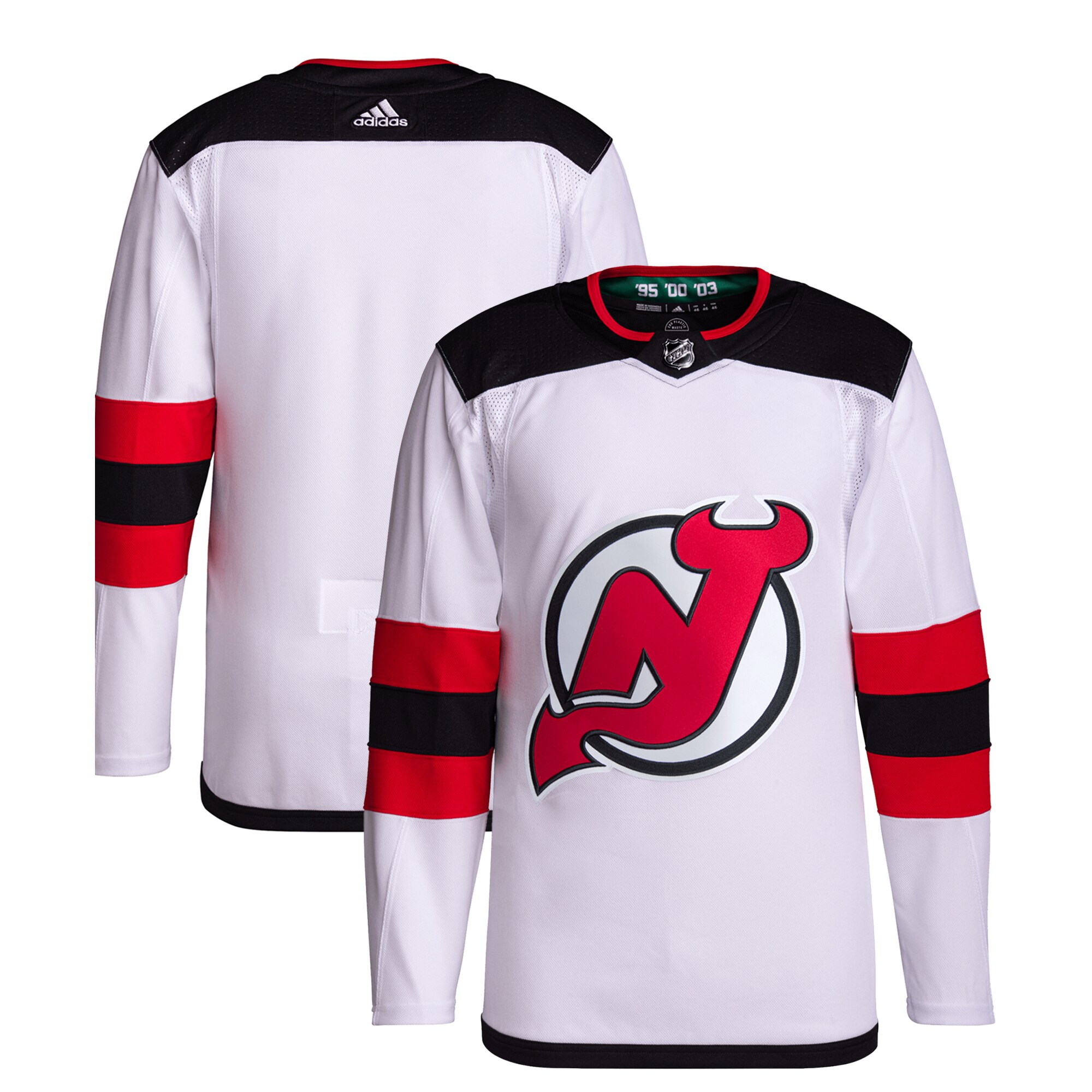 New Jersey Devils adidas Away Primegreen Authentic Jersey\u00c2\u00a0\u00e2\u20ac\u201c White