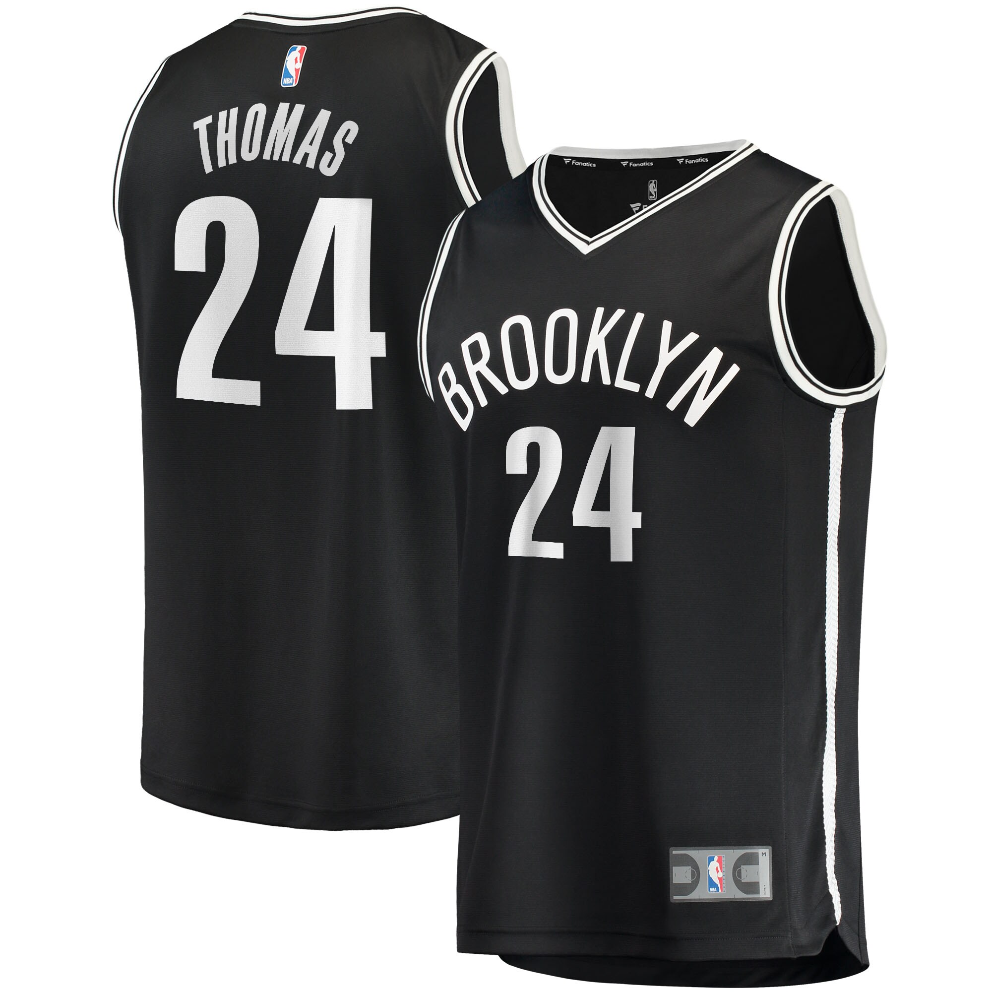 Cam Thomas Brooklyn Nets Fanatics Fast Break Replica Jersey - Icon Edition - Black