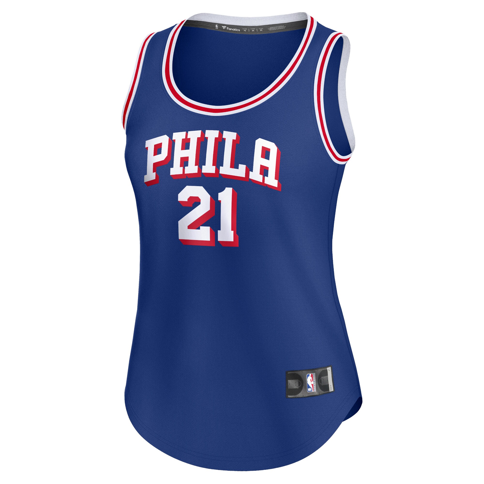 Joel Embiid Philadelphia 76ers Fanatics Women's Fast Break Player Jersey - Icon Edition - Royal