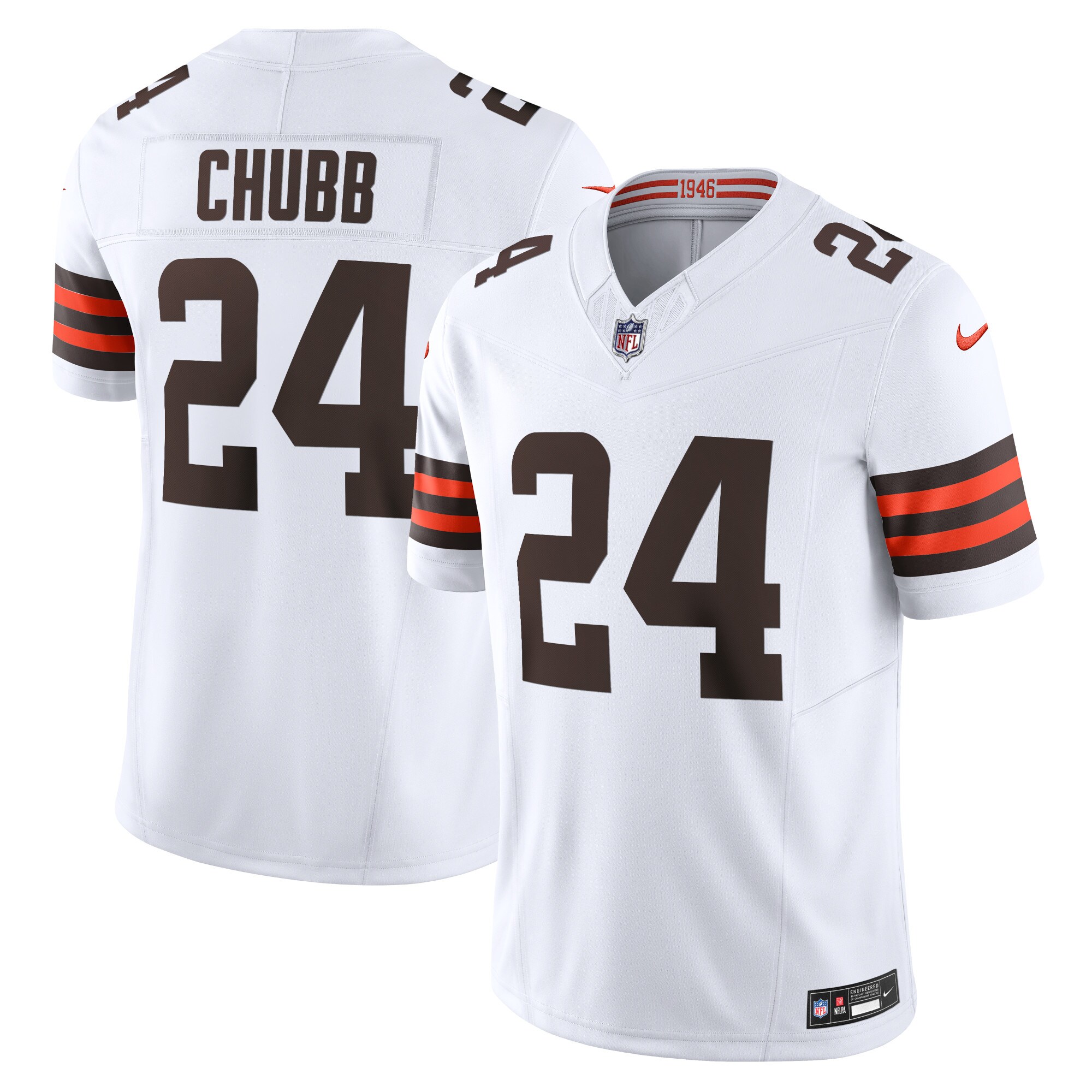 Nick Chubb Cleveland Browns  Vapor F.U.S.E. Limited Jersey - White