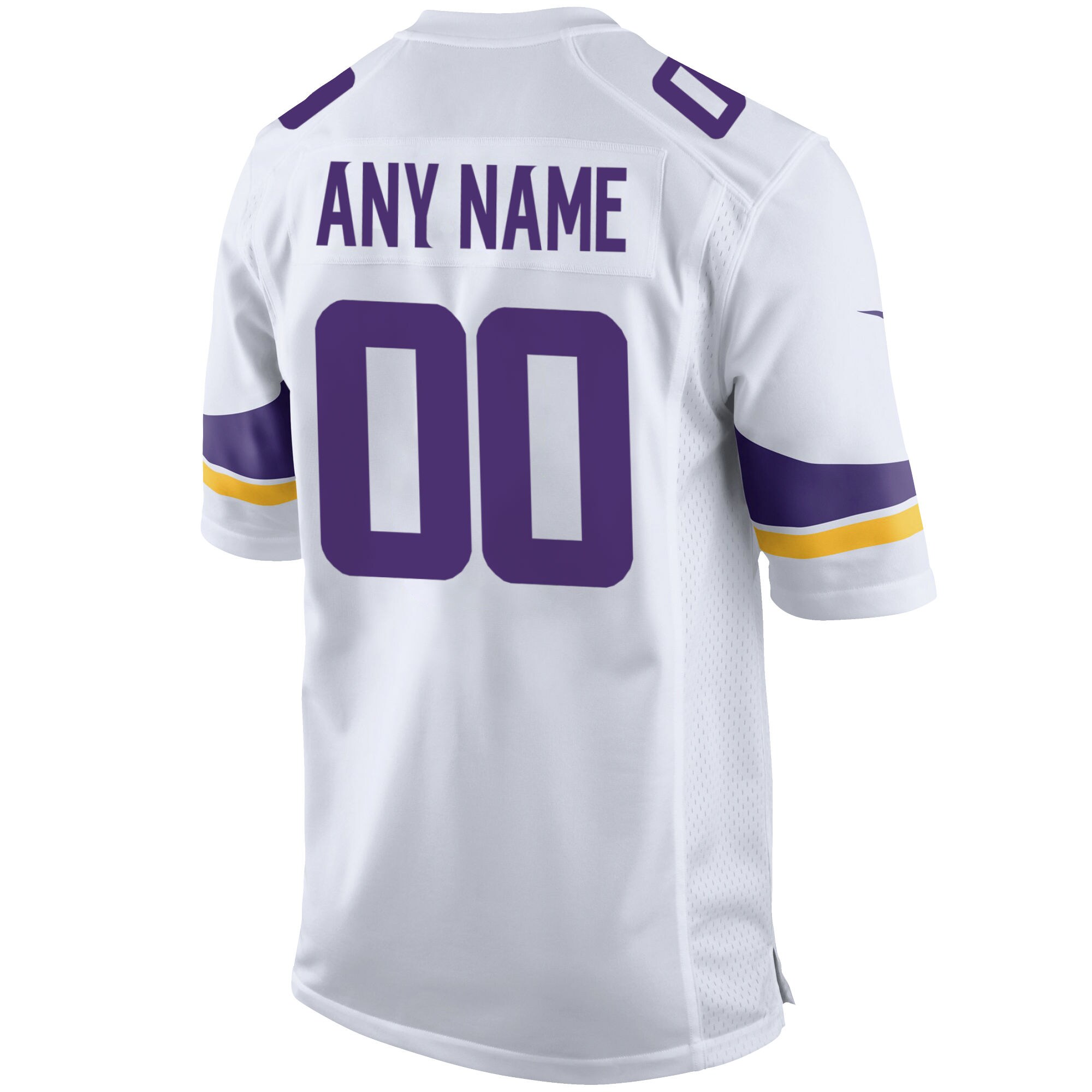 Minnesota Vikings  Custom Game Jersey - White