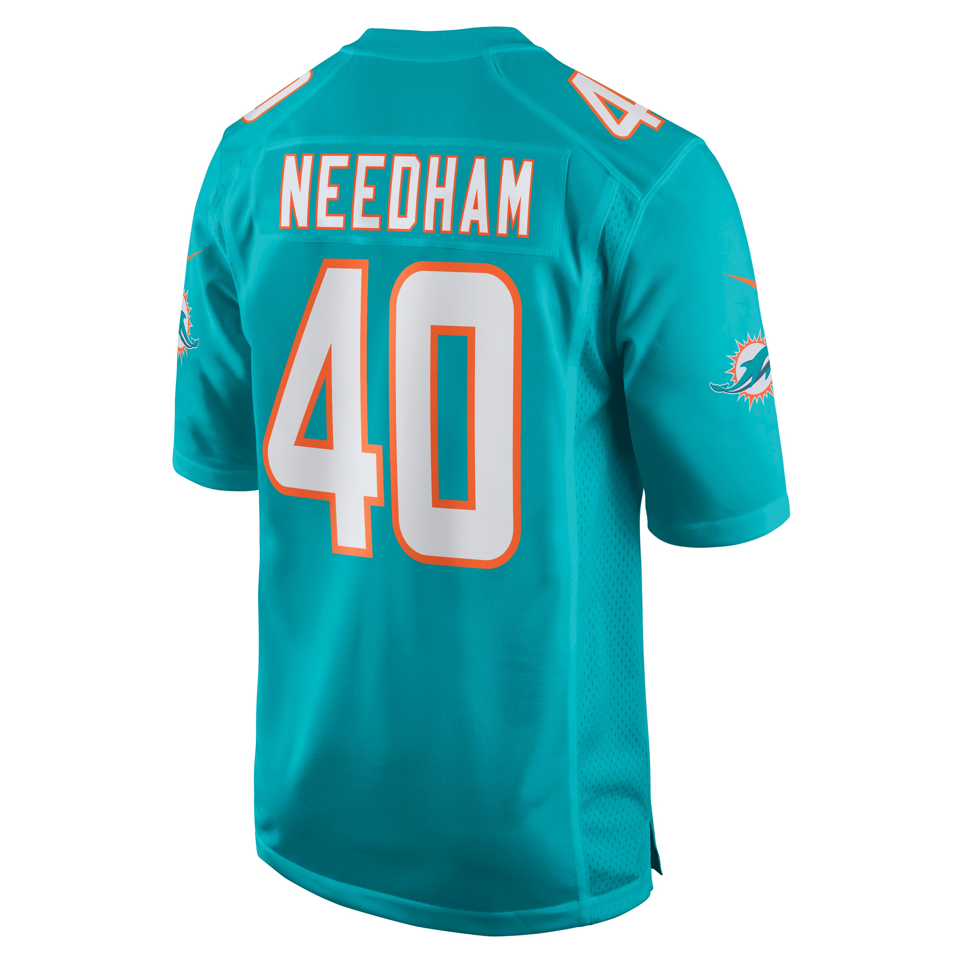 Nik Needham Miami Dolphins  Game Jersey - Aqua
