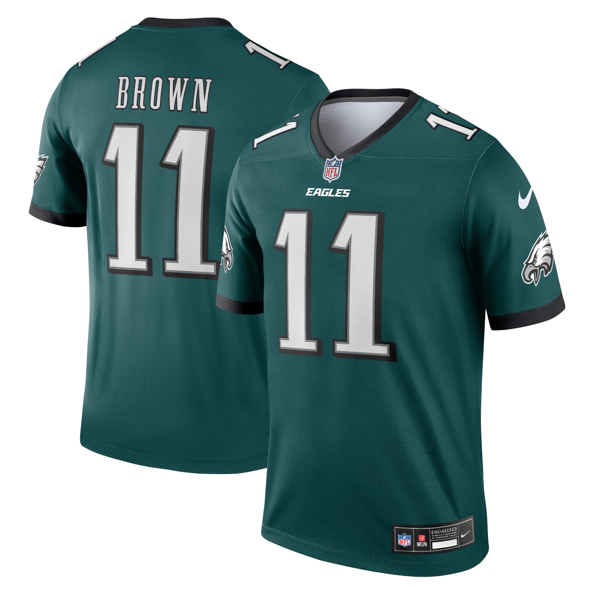A.J. Brown Philadelphia Eagles  Legend Jersey - Midnight Green