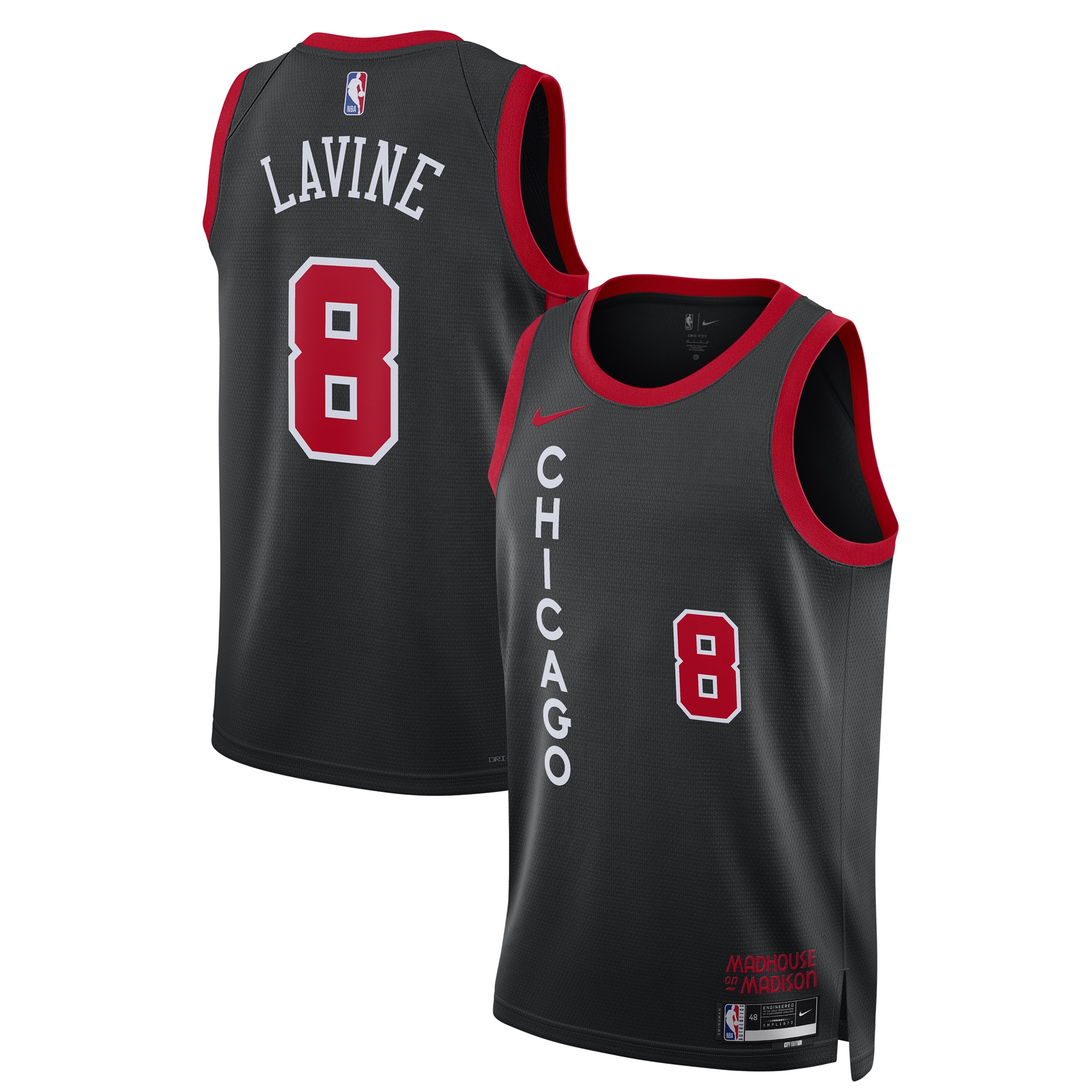 Zach LaVine Chicago Bulls  Unisex 2023\/24 Swingman Jersey - Black - City Edition