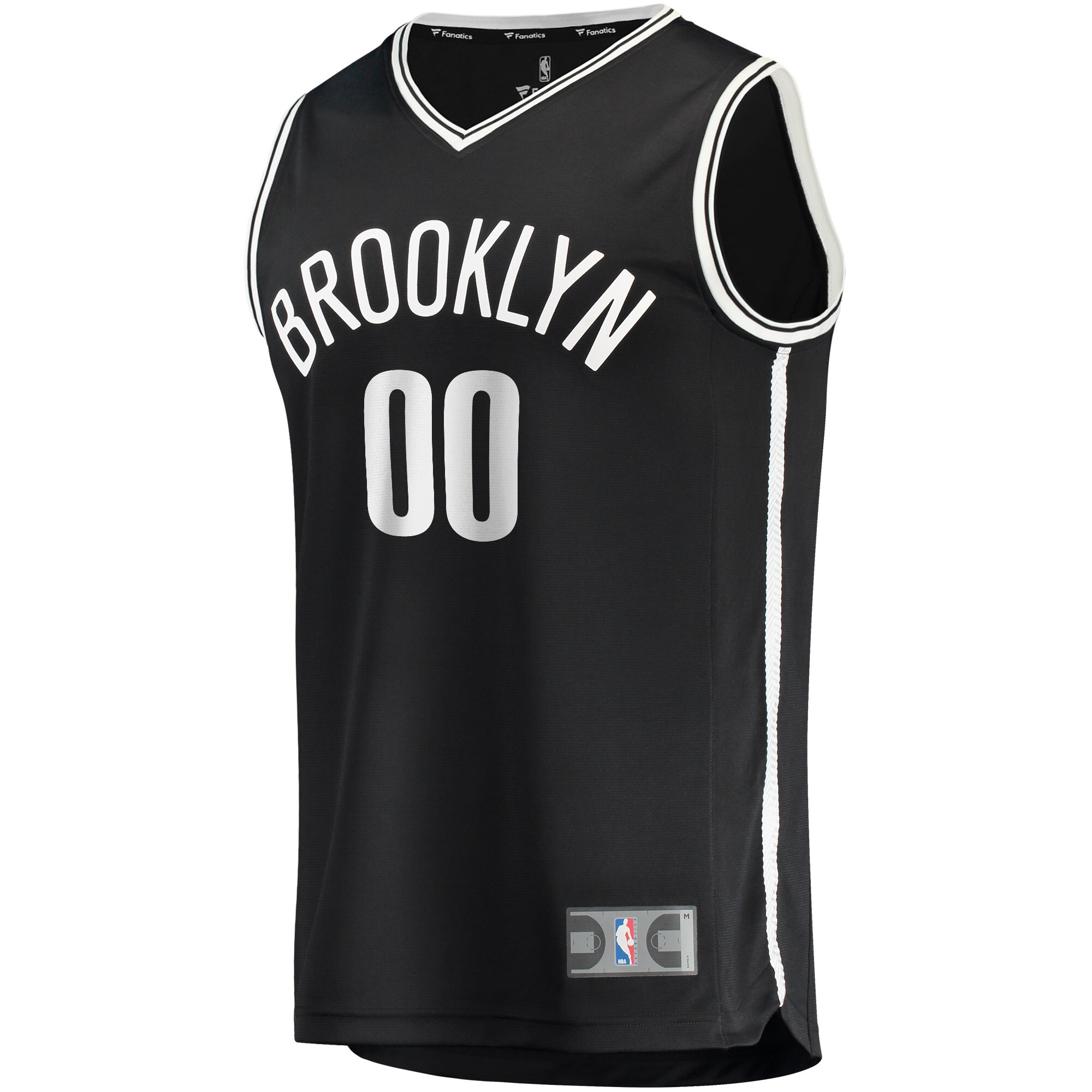 Brooklyn Nets Fanatics Youth Fast Break Custom Replica Jersey Black - Icon Edition