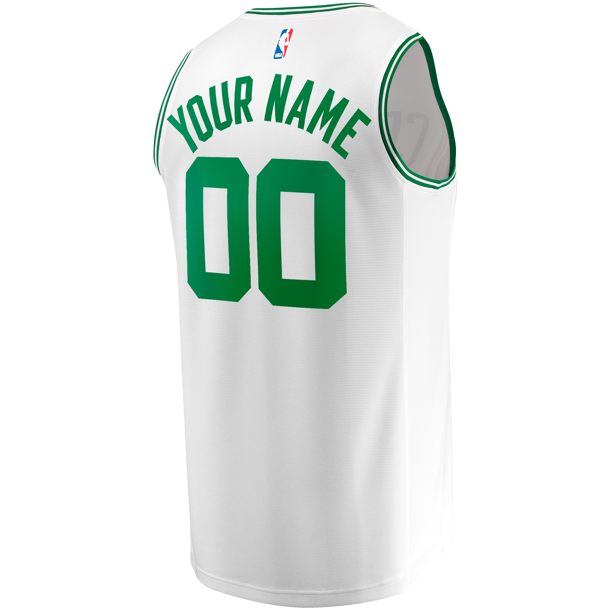 Boston Celtics Fanatics Youth Fast Break Replica Custom Jersey - Association Edition - White