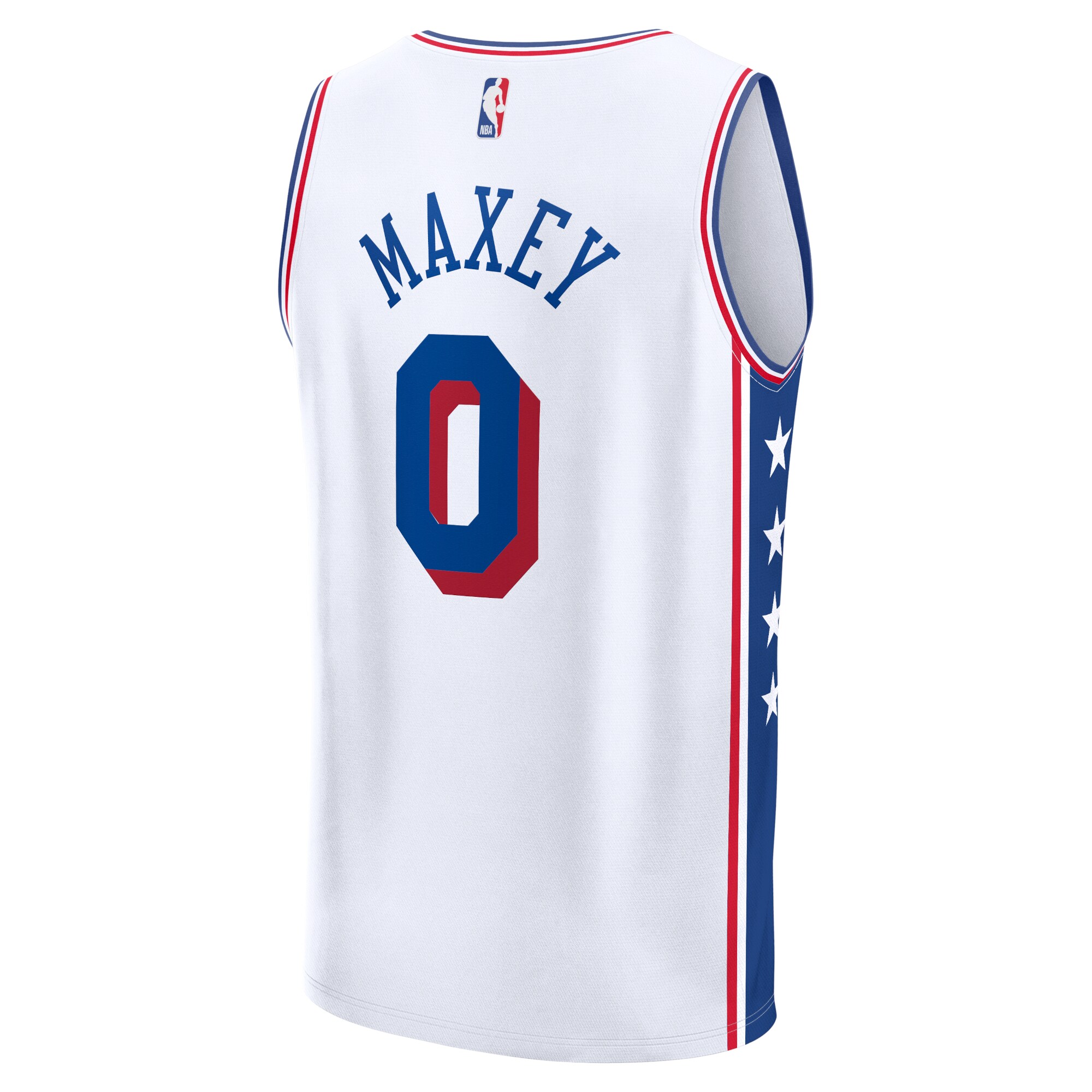 Tyrese Maxey Philadelphia 76ers Fanatics Fast Break Replica Player Jersey - Association Edition - White