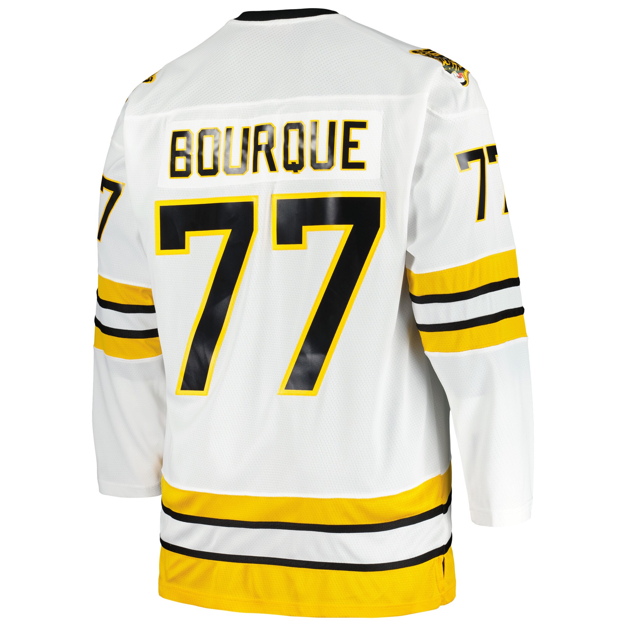 Ray Bourque Boston Bruins Mitchell & Ness Big & Tall Captain Patch Blue Line Player Jersey - White
