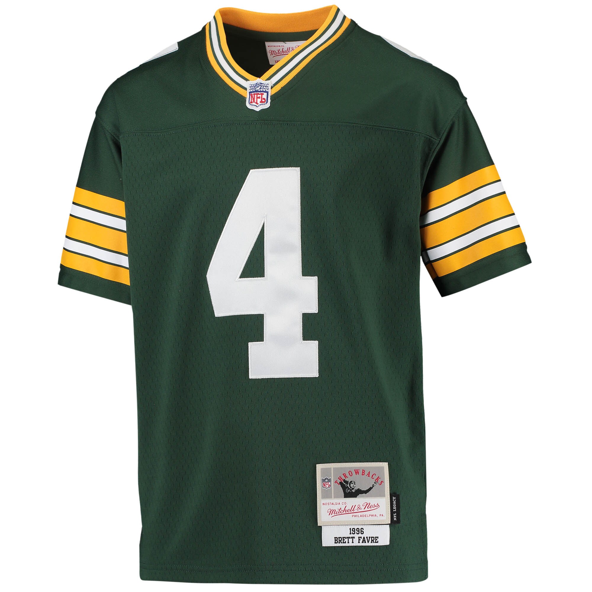 Brett Favre Green Bay Packers Mitchell & Ness Youth 1996 Retired Player Legacy Jersey - Green