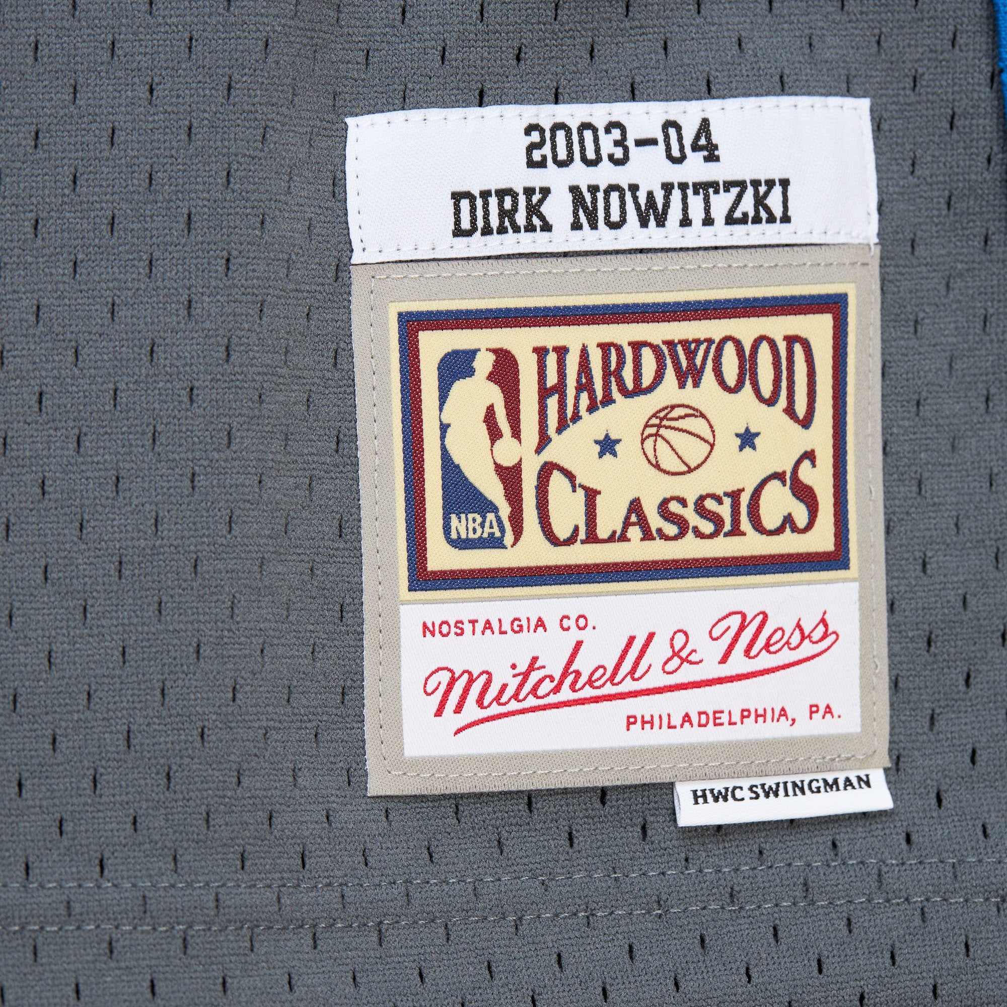 Dirk Nowitzki Dallas Mavericks Mitchell & Ness 2003\/04 Hardwood Classics Swingman Jersey - Gray