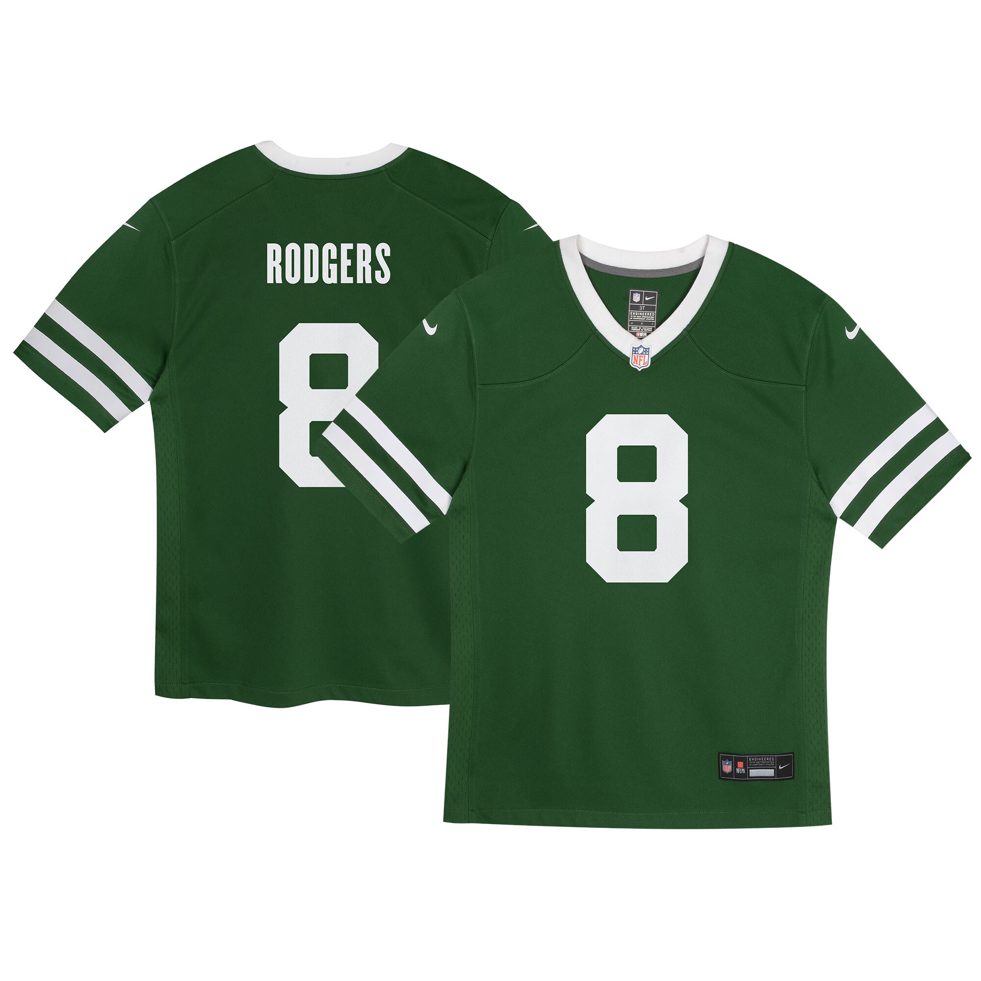 Aaron Rodgers New York Jets  Preschool Game Jersey - Legacy Green