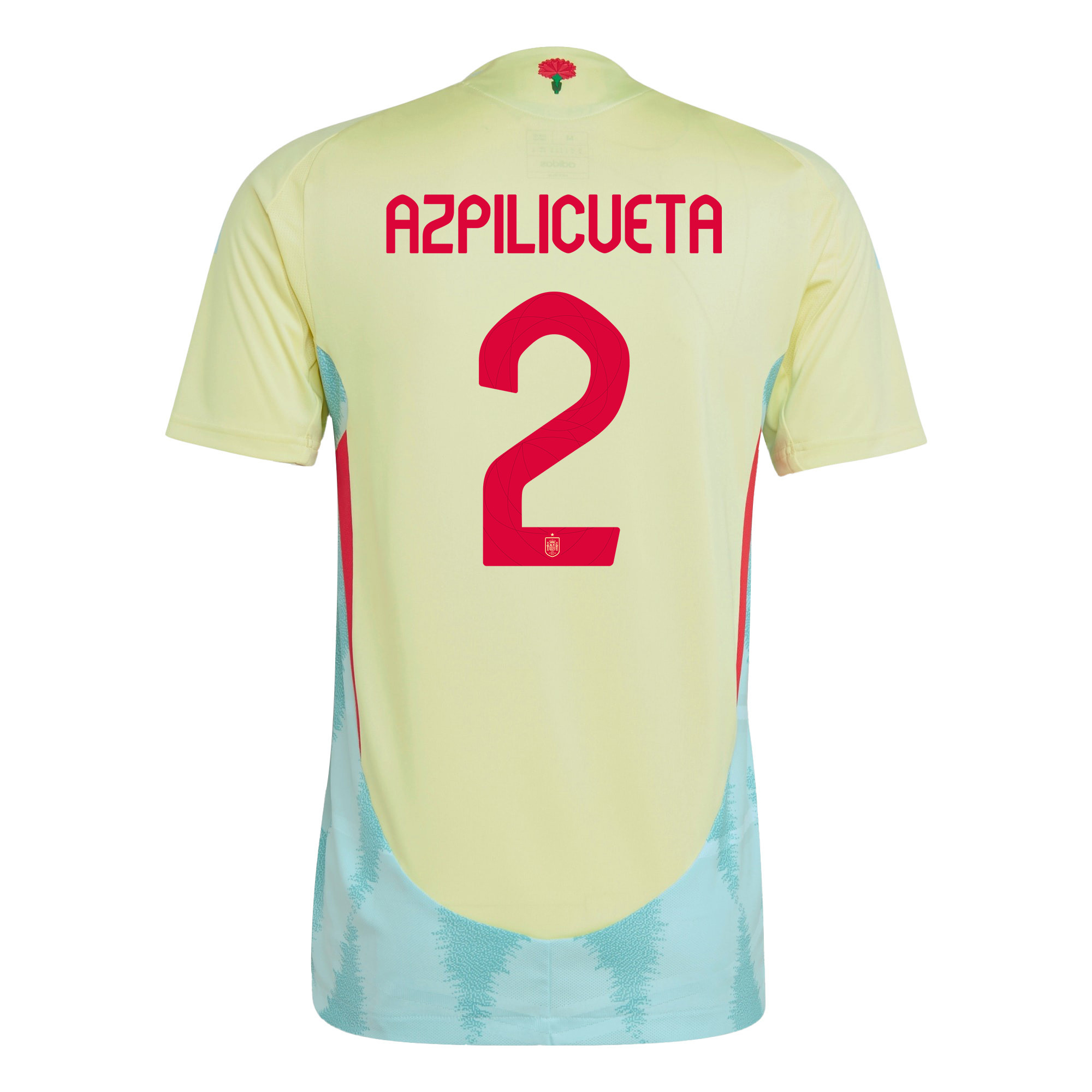 César Azpilicueta 2 Spain National Team 2024 Away Men Jersey - Yellow
