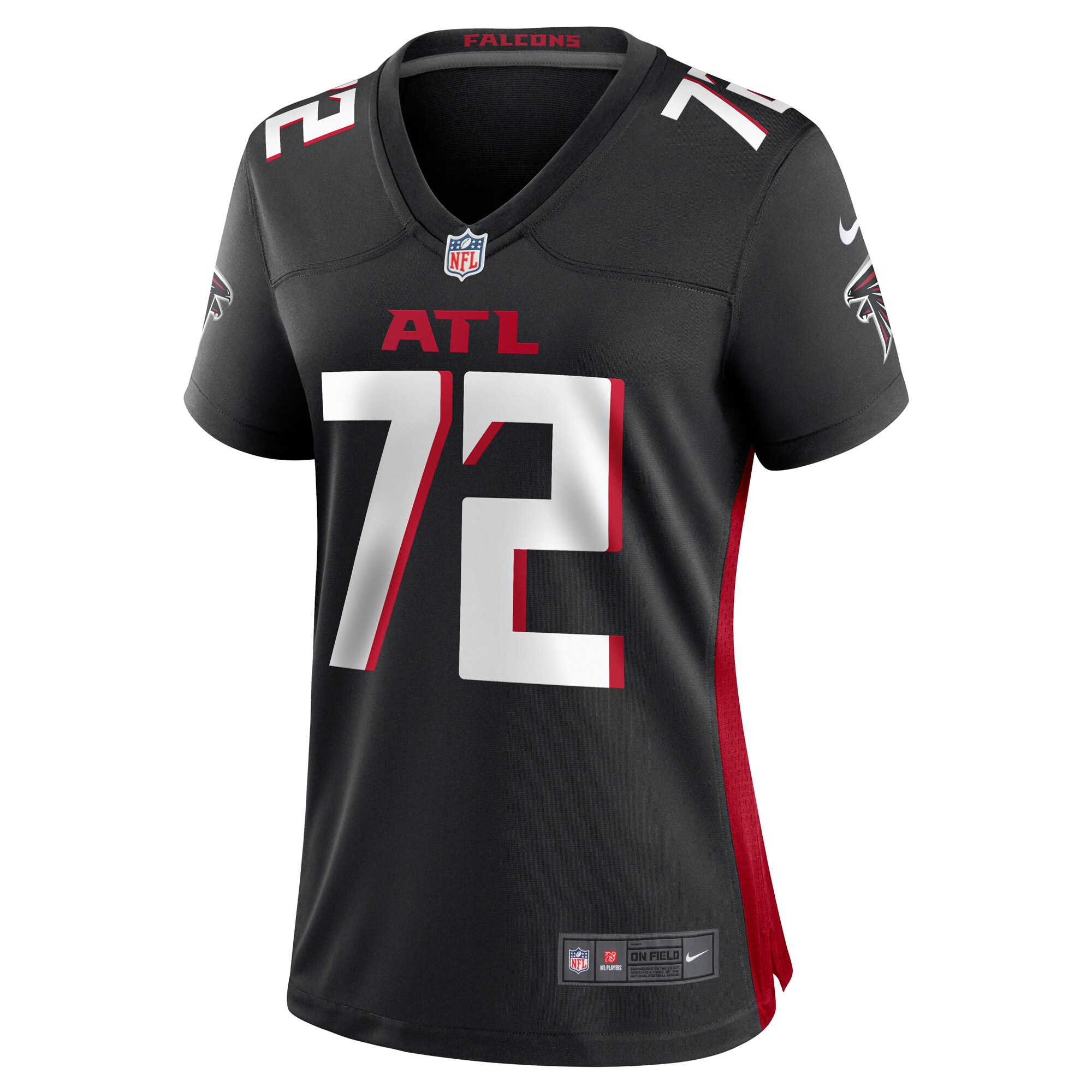 LaCale London Atlanta Falcons  Women's  Game Jersey -  Black