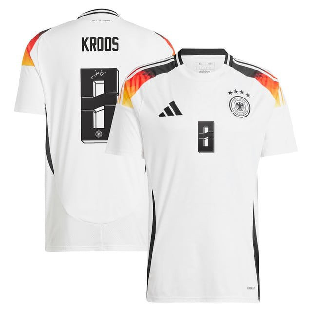 Toni Kroos 8 Signed Germany National Team 2024 Home Jersey Autographed - Men, White